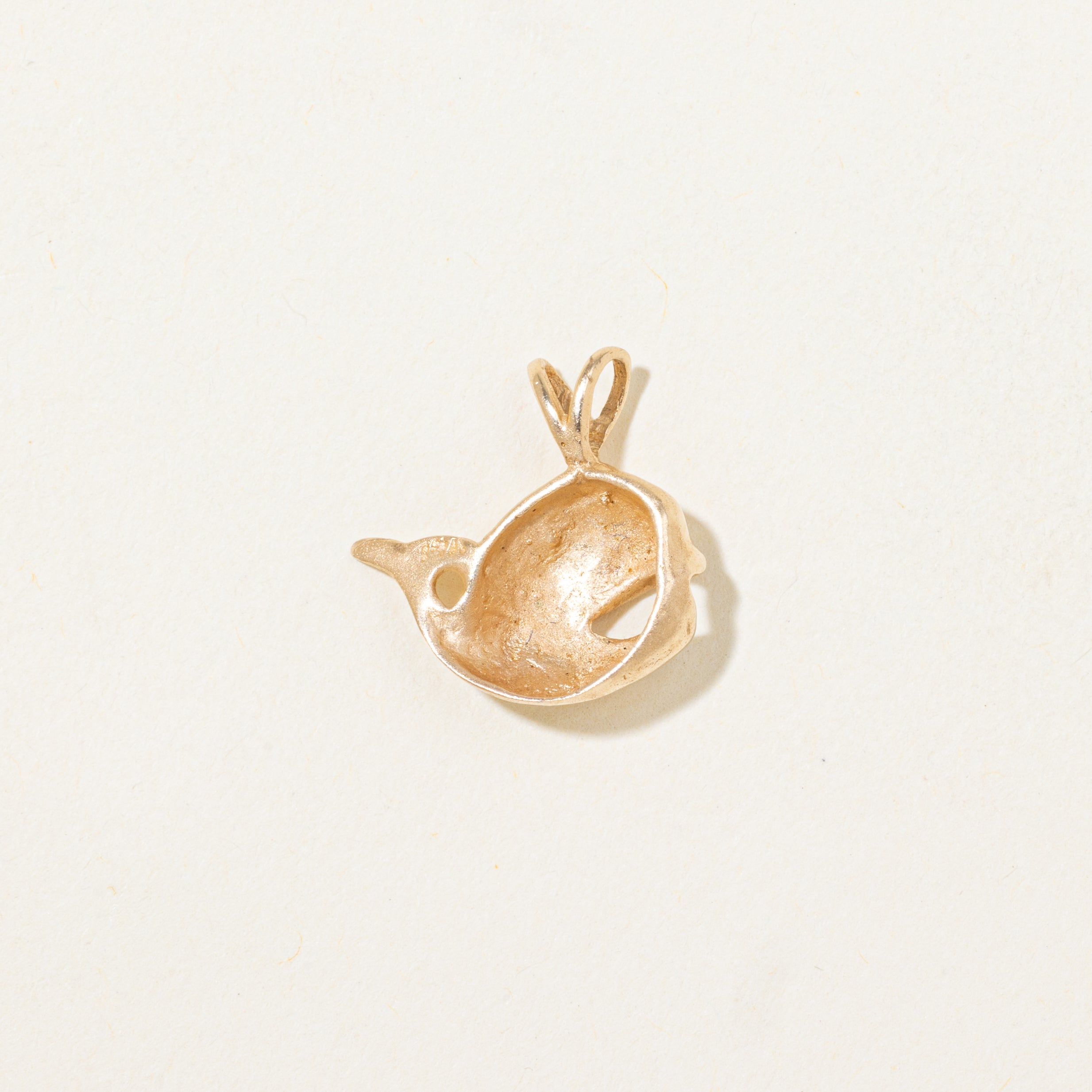 14k Yellow Gold Whale Pendant