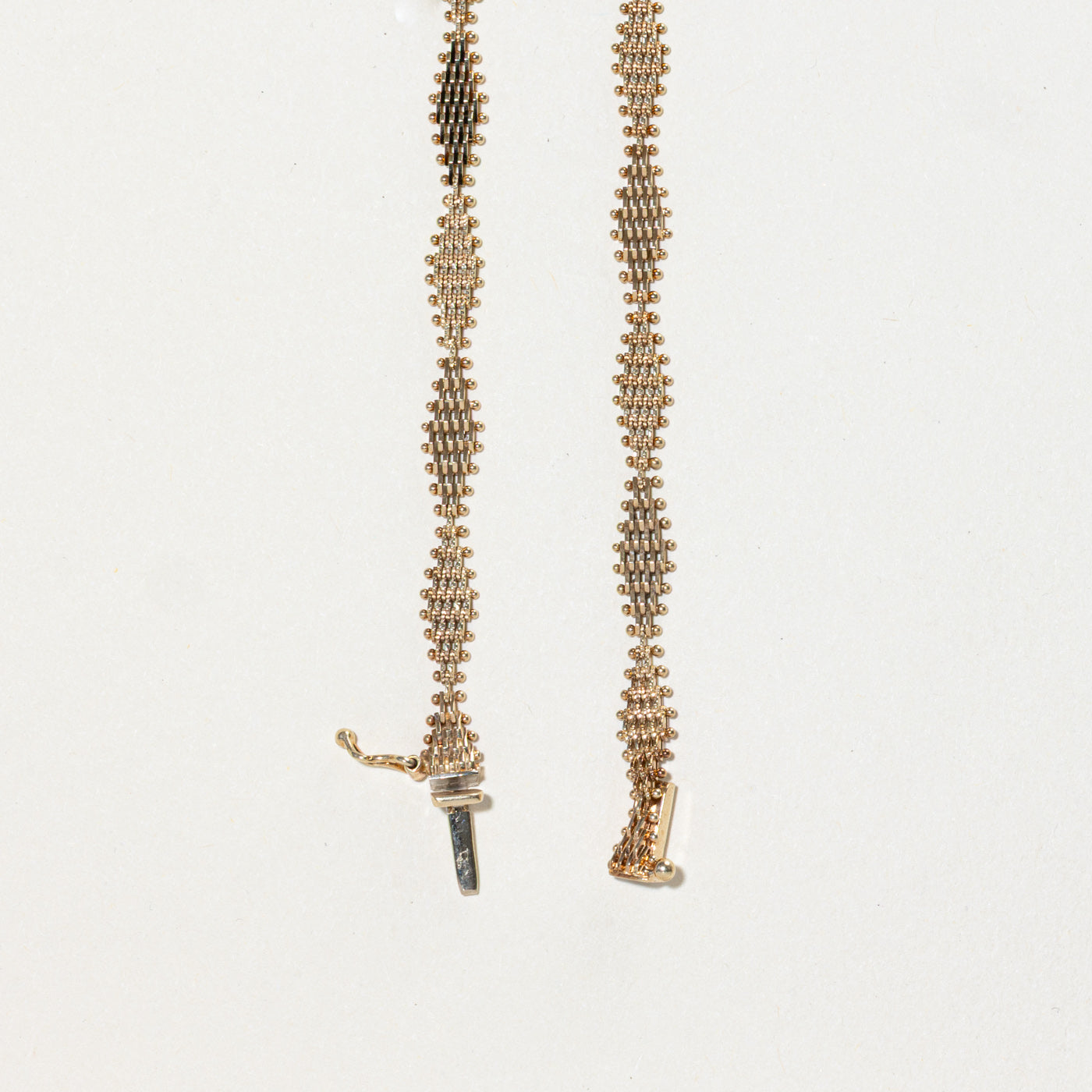 14k Yellow Gold Fancy Flat Chain | 18"