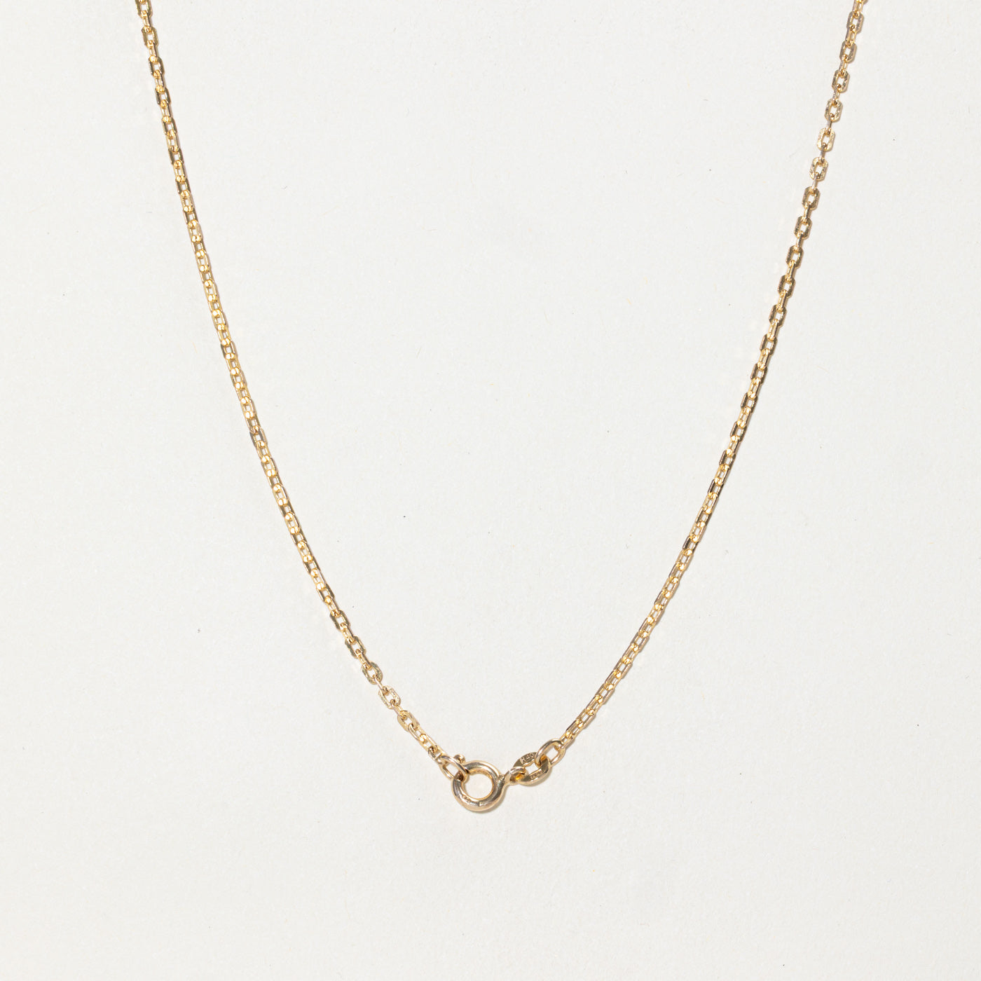 Chaîne à maillons câble en or jaune 10 carats | 50 cm