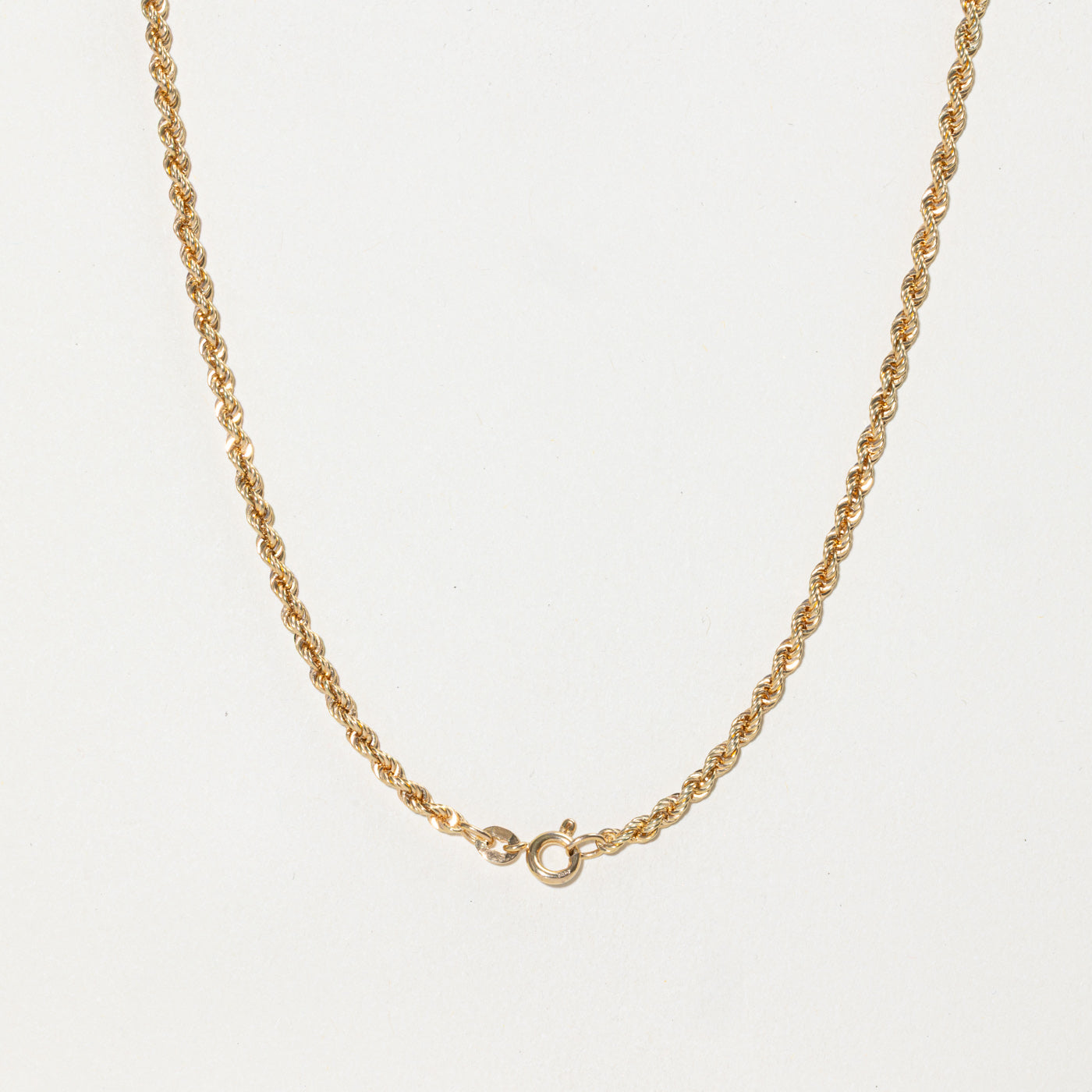 14k Yellow Gold Rope Chain | 20"