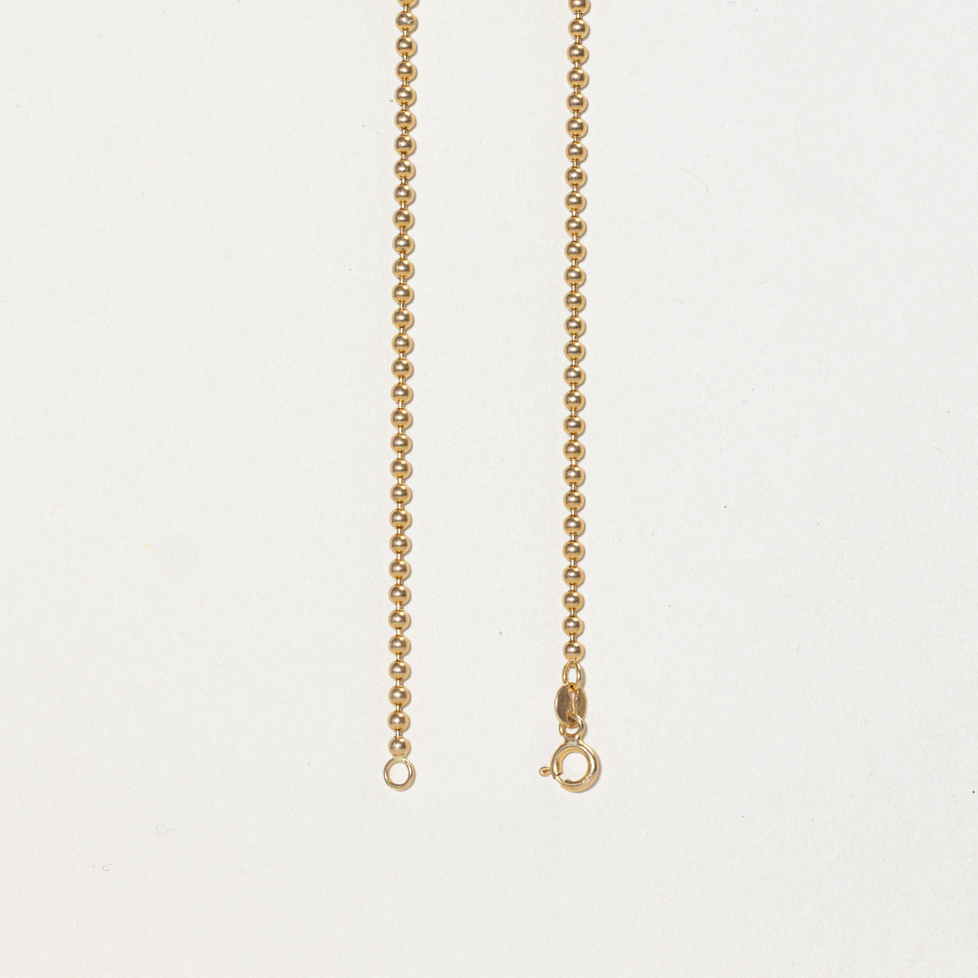 14 Yellow Gold Bead Chain | 19"