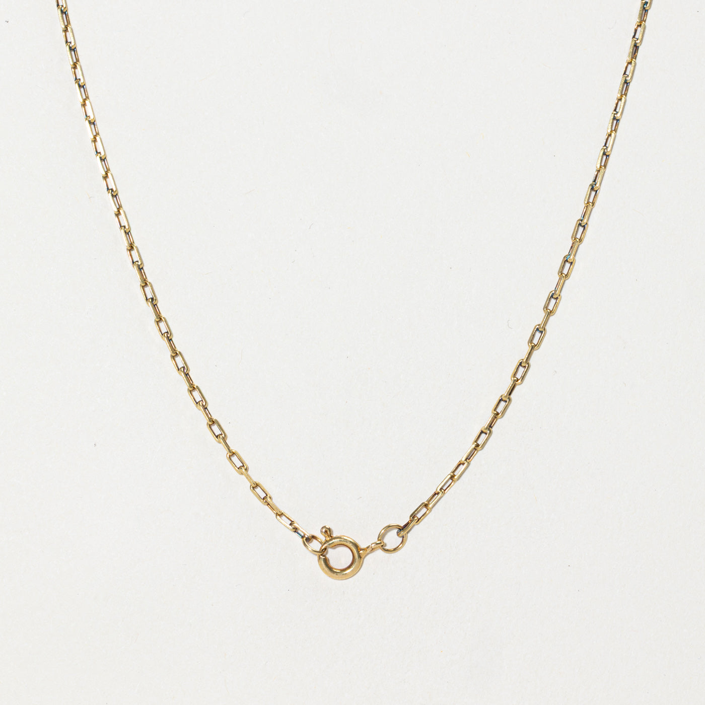 18k Yellow Gold Paperclip Chain | 22"