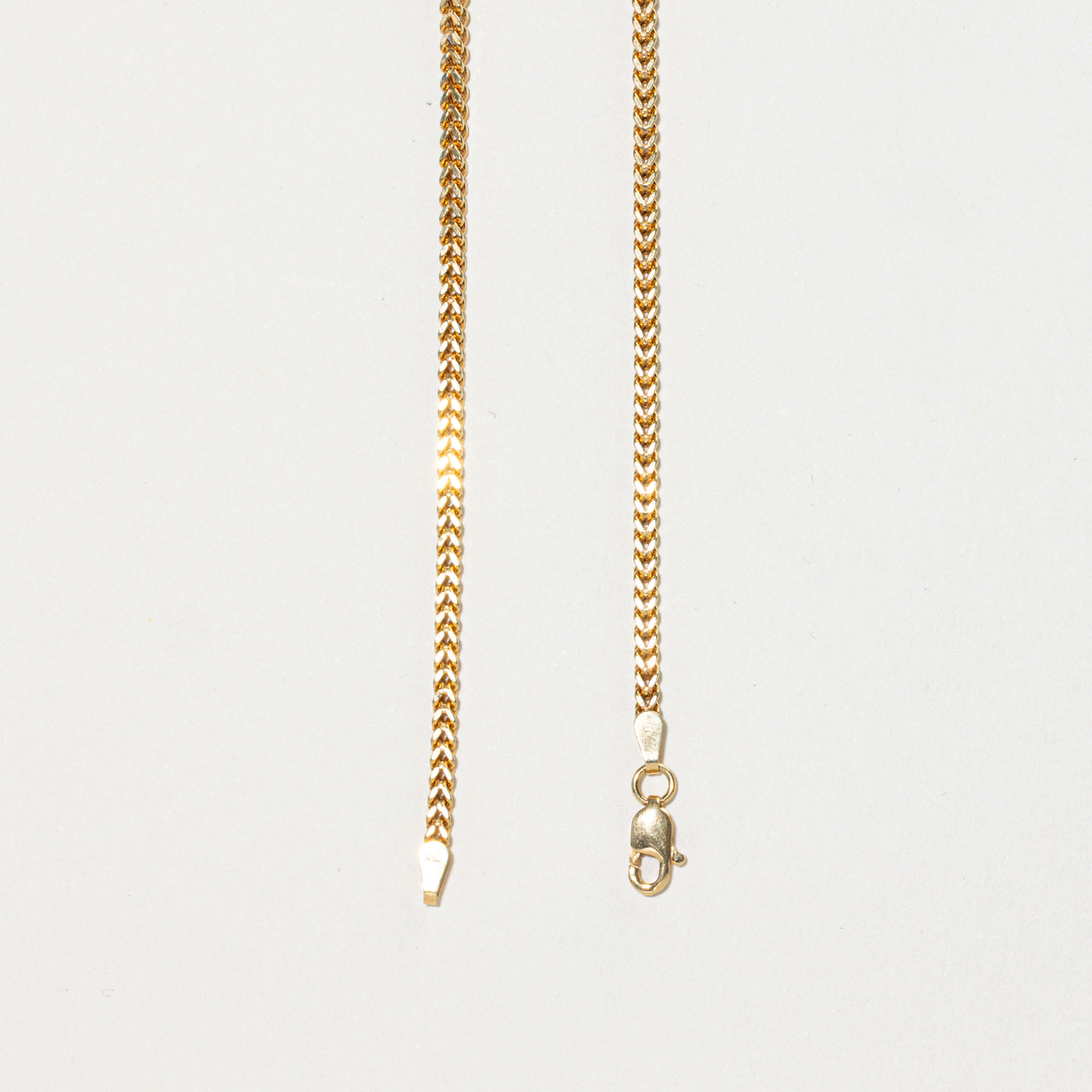 18k Yellow Gold Foxtail Chain | 21.5"