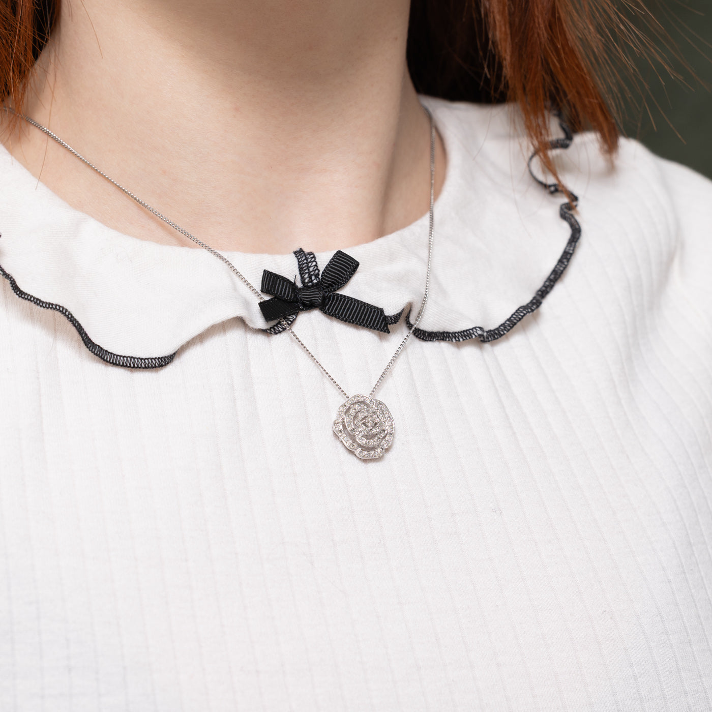 Diamond Flower Pendant | 0.12ctw