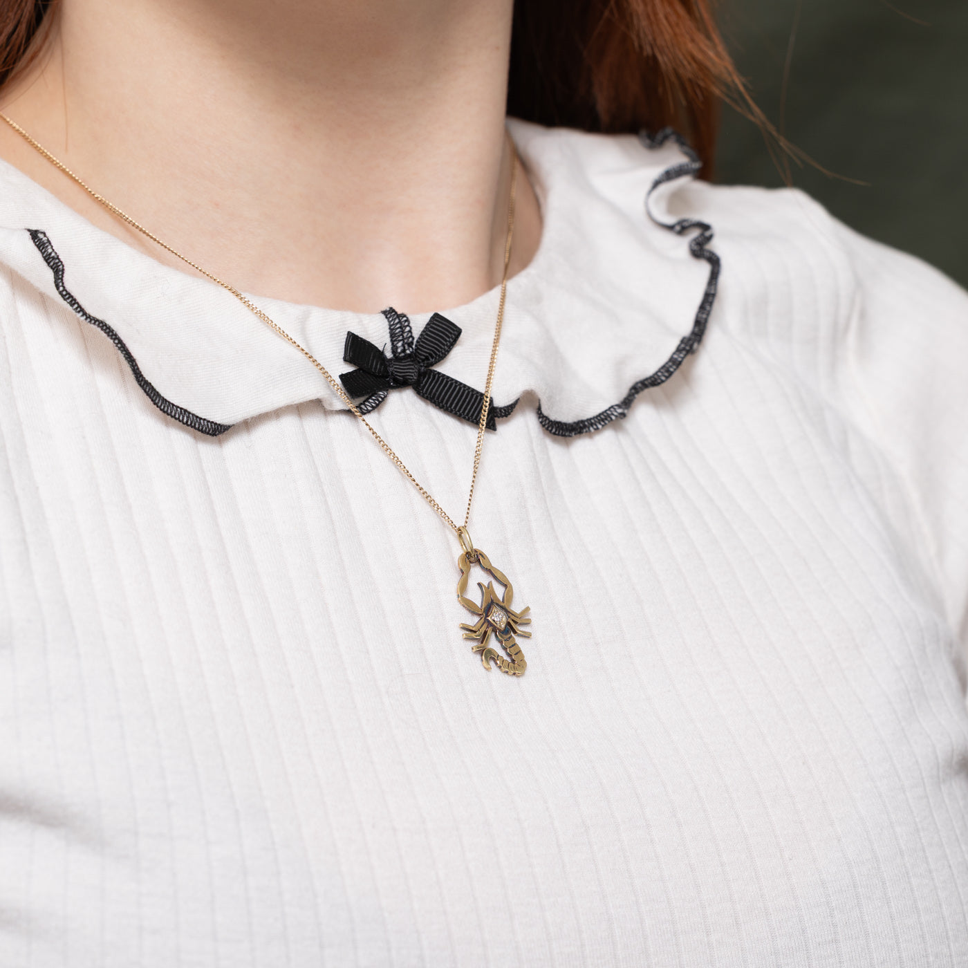 Diamond Scorpion Pendant | 0.02ctw