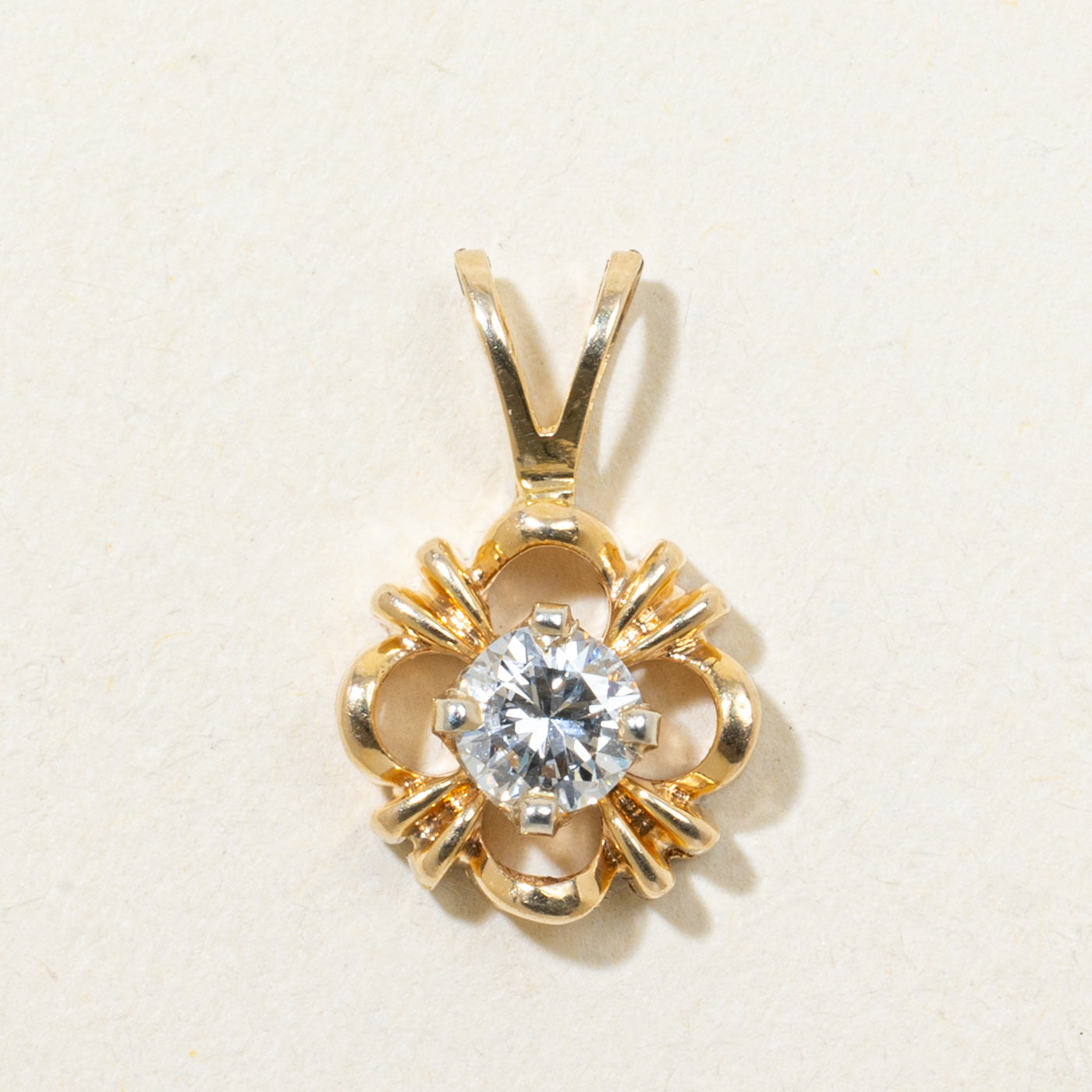 Diamond Open Clover Pendant | 0.27ct