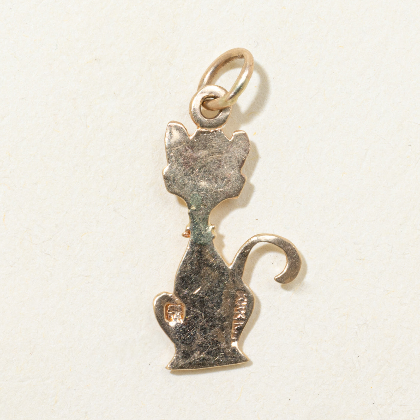 Sapphire Cat Charm | 0.03ctw