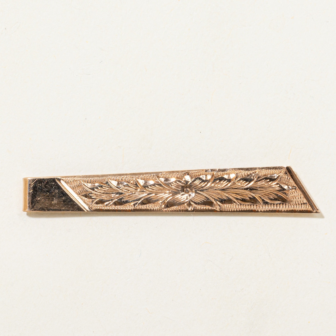 14k Rose Gold Engraved Money Clip
