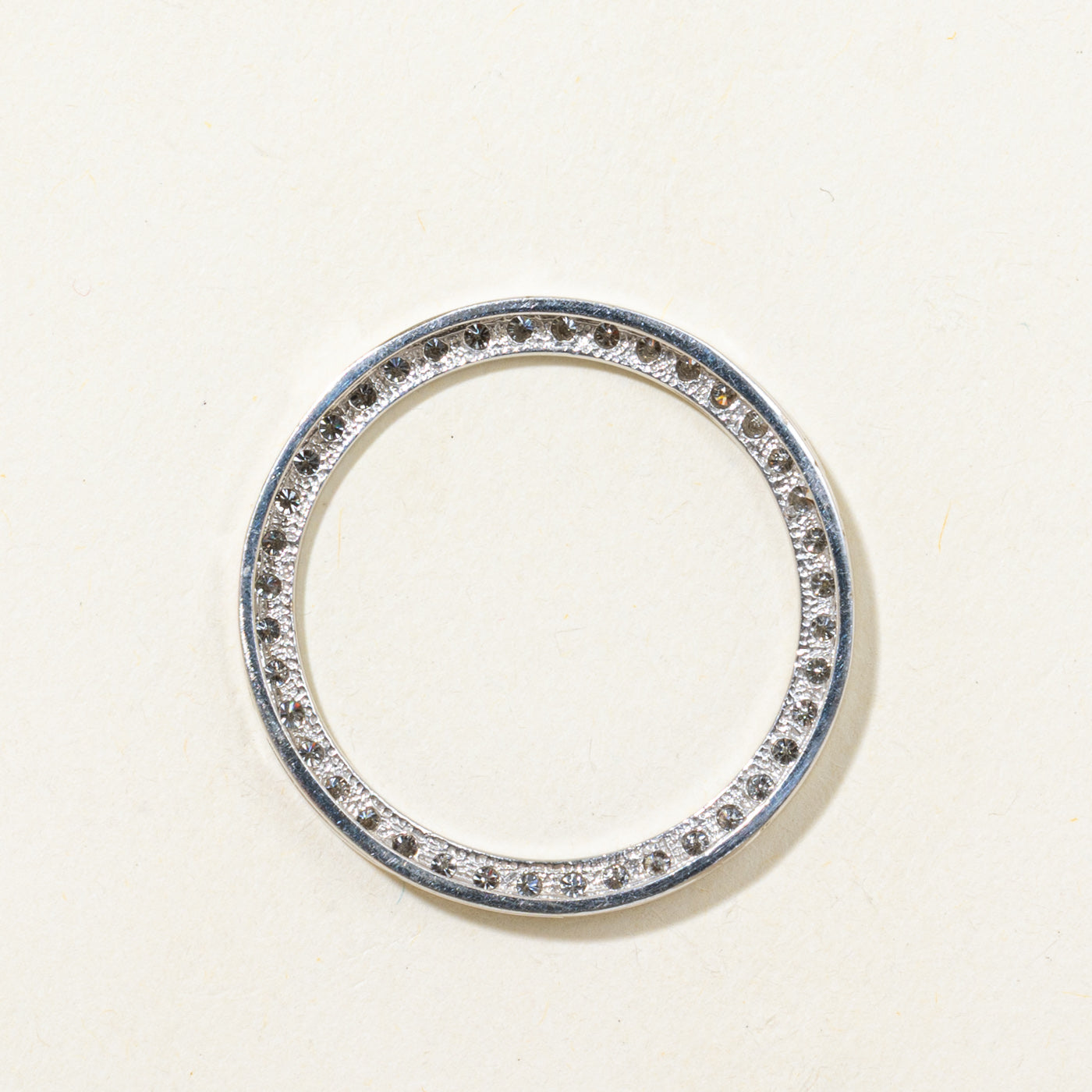 White Gold Diamond Halo Circle Pendant | 0.80ctw