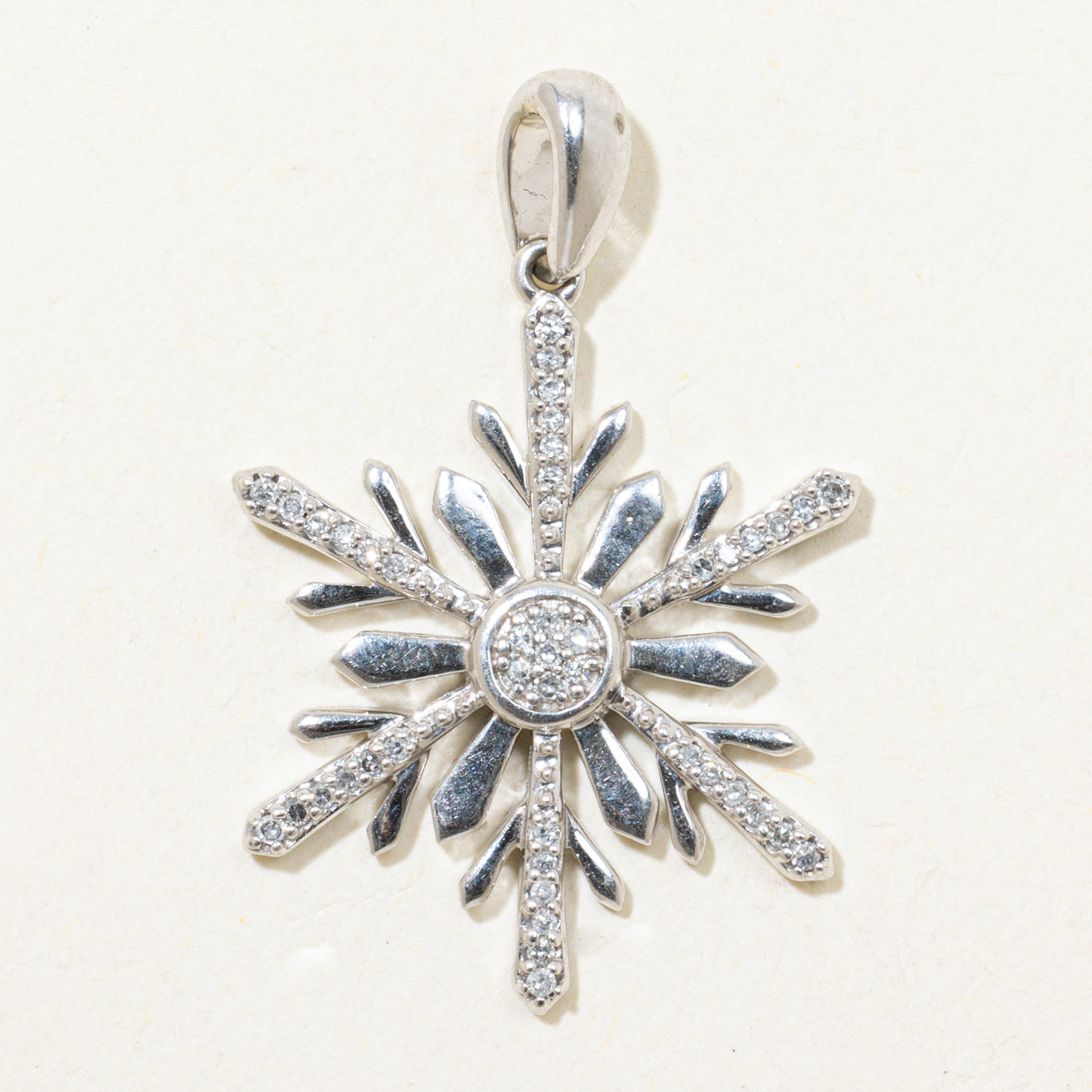 Diamond Snowflake Pendant | 0.04ctw