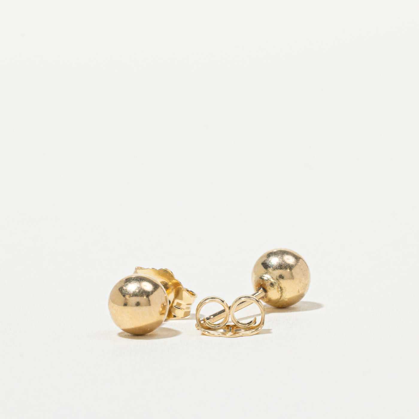 14K Ball Stud Earrings