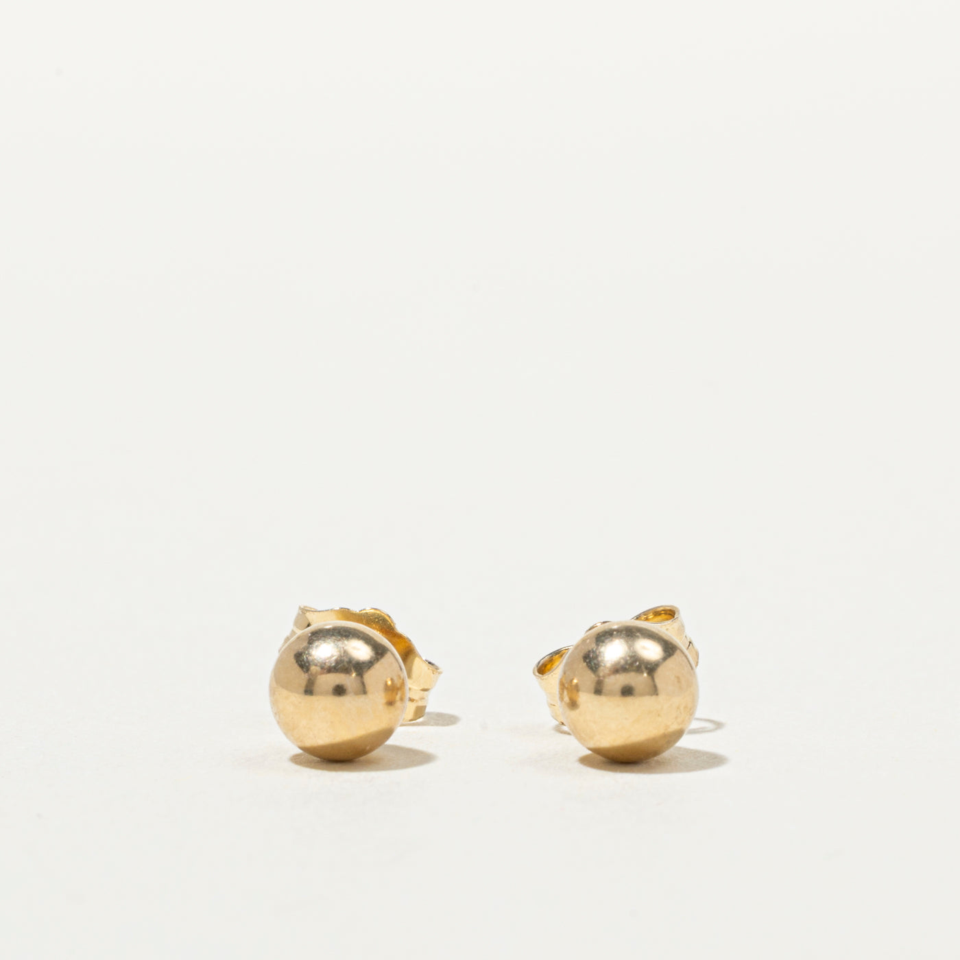 14K Ball Stud Earrings