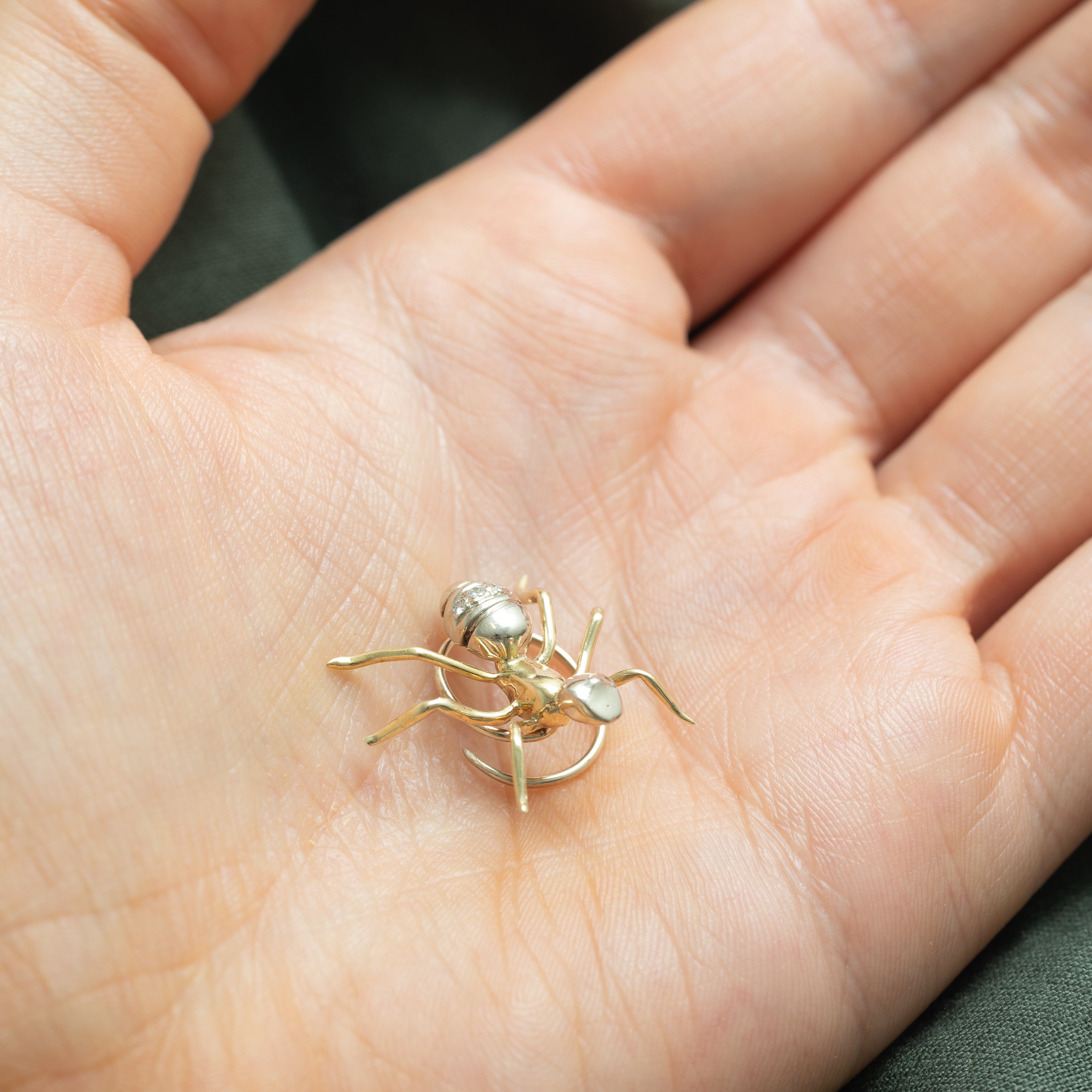 'Birks' Diamond Ant Hair Accessory | 0.02ctw |