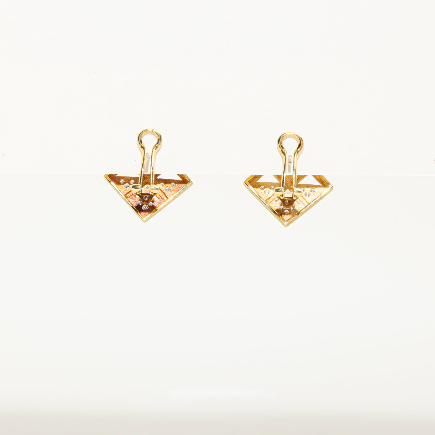 Boucles d'oreilles Omega géométriques en diamant | 0,36 ct |