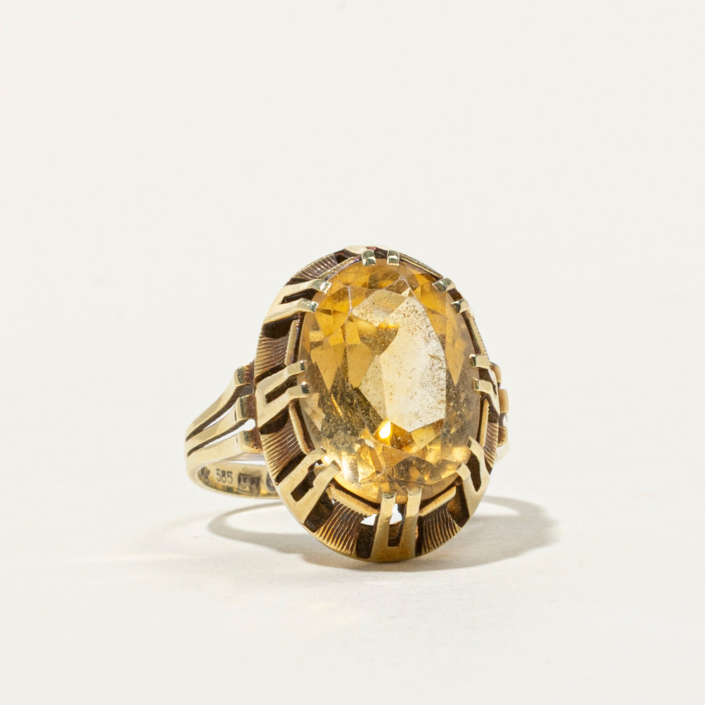 Citrine Cocktail Ring | 5.82ct | SZ 7 |