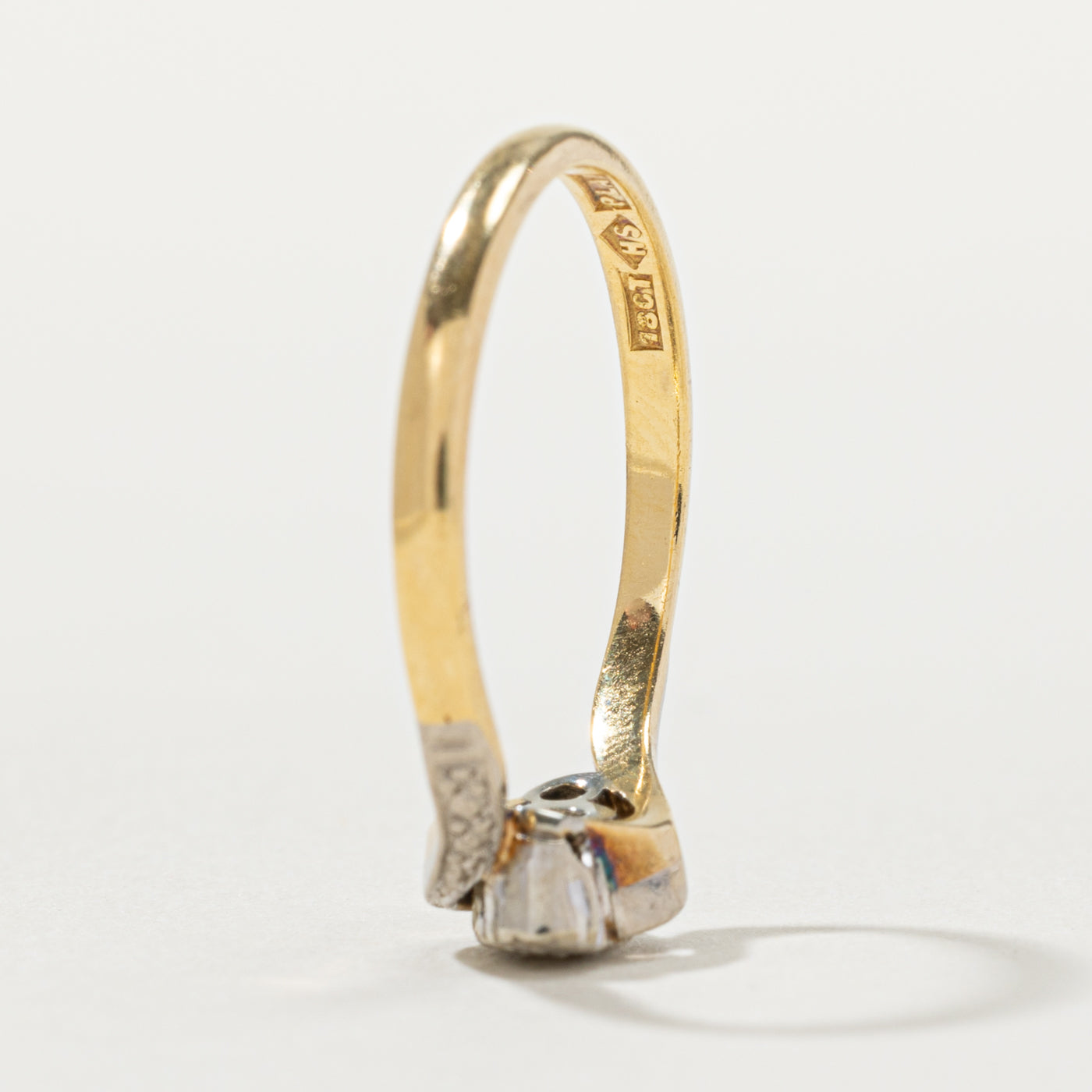 18k Illusion Set Diamond Cluster Bypass Ring | 0.04ctw | SZ 6.5