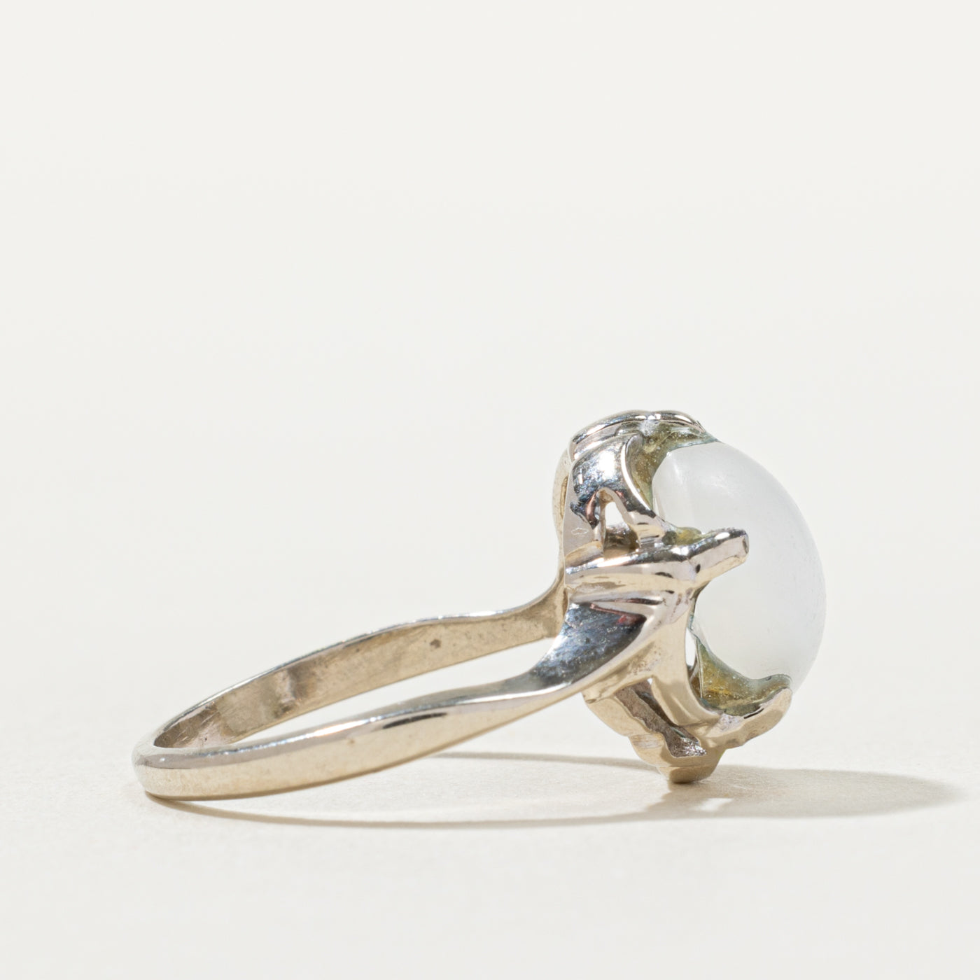 10k Solitaire Cat's Eye Ring | 3.50ct | SZ 4