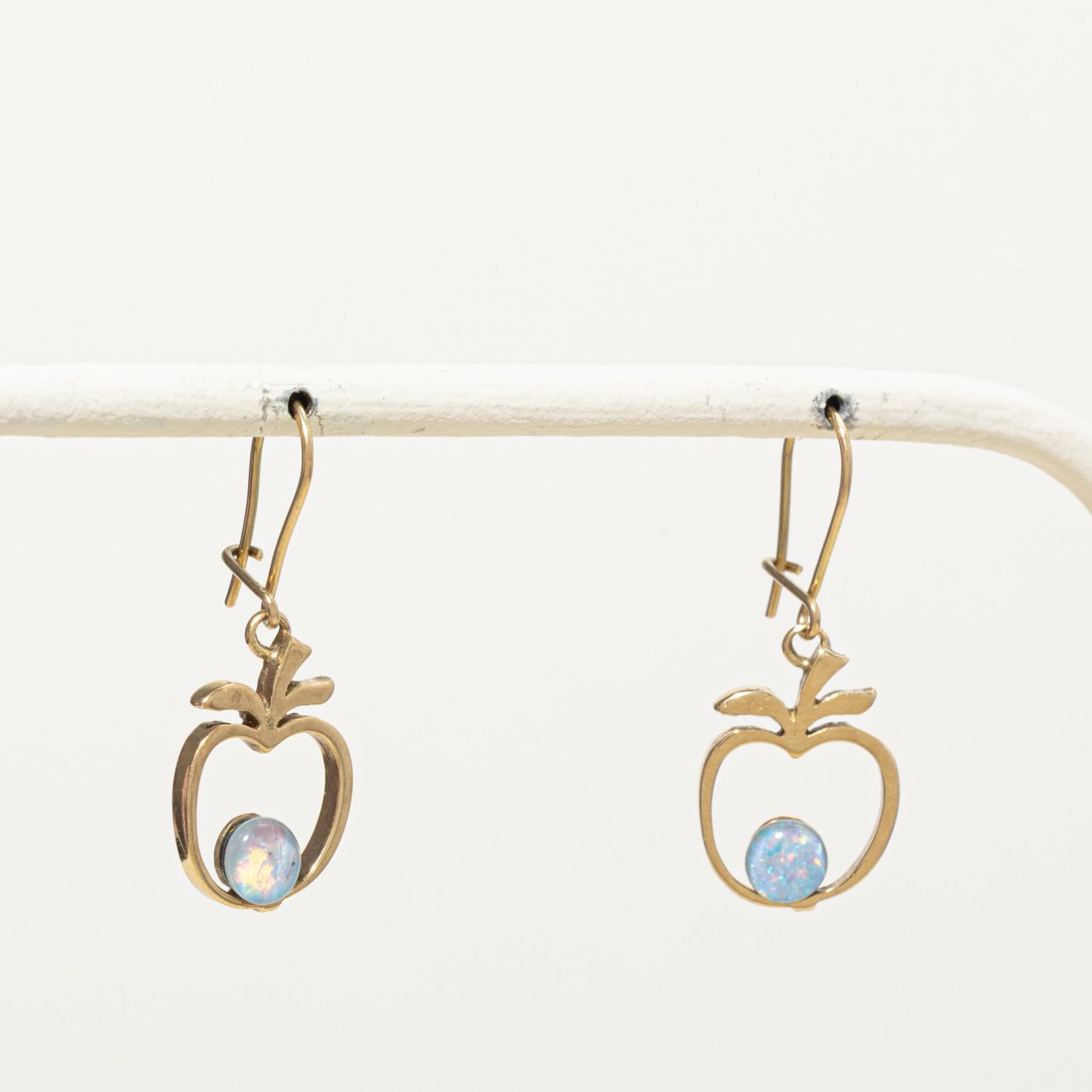 18k Opal Apple Drop Earrings | 1.00ctw