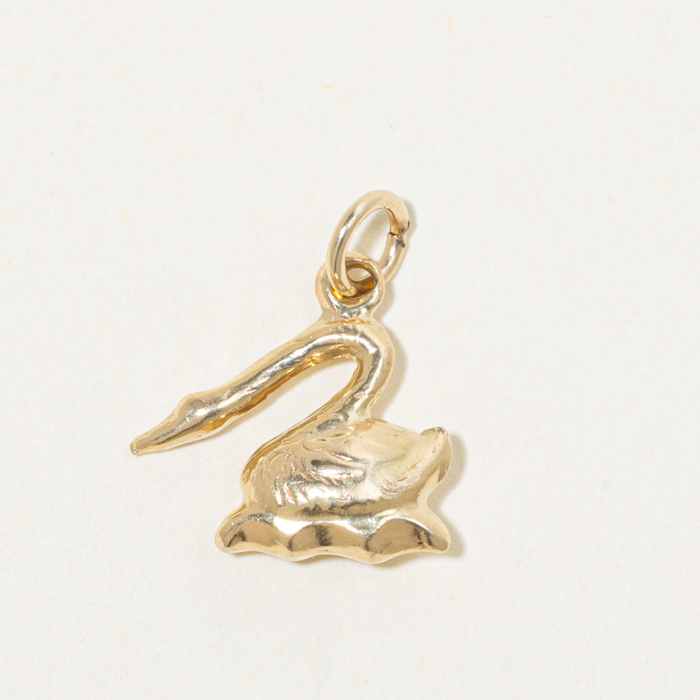 14k Swan Charm