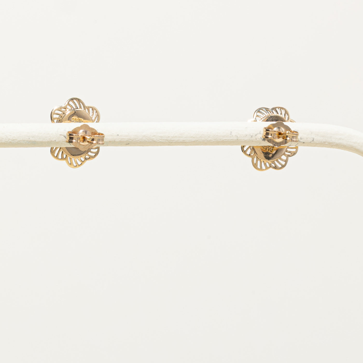 14k Opal Floral Stud Earrings | 2.20ctw