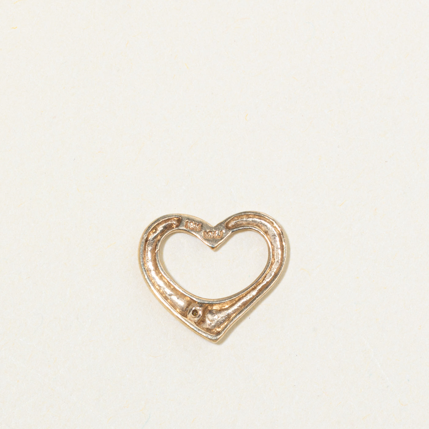 10k Diamond Heart Pendant