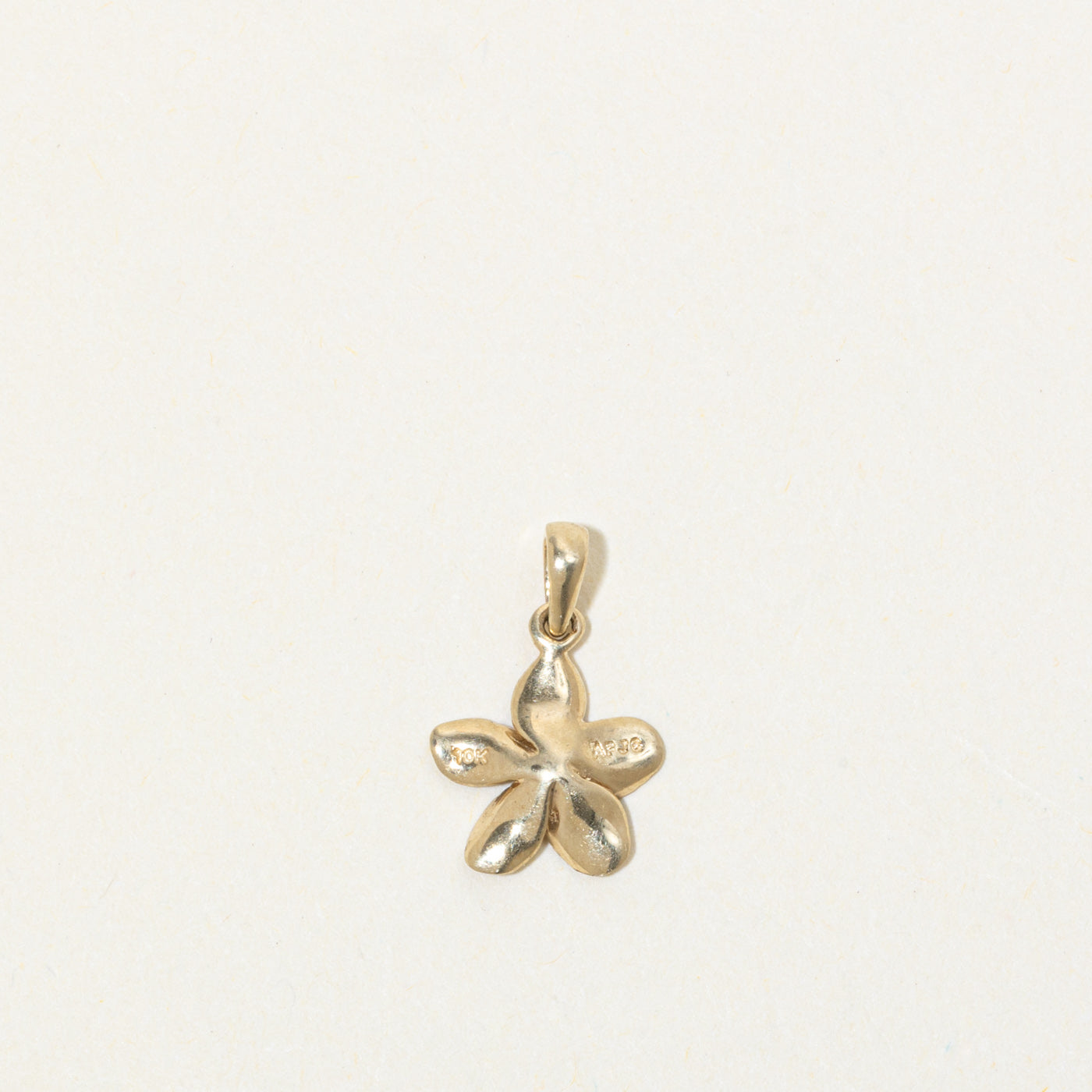 10k Diamond Flower Pendant
