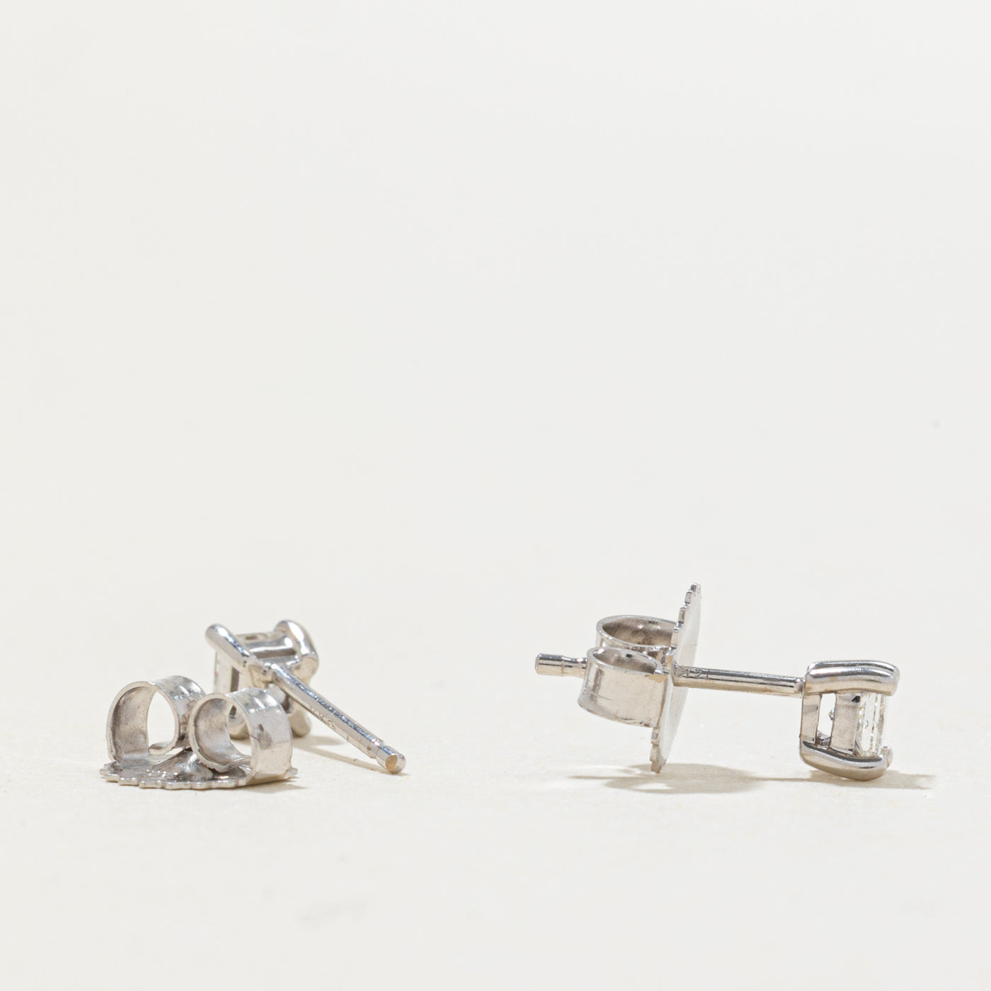 14k Princess Cut Diamond Stud Earrings | 0.20ctw