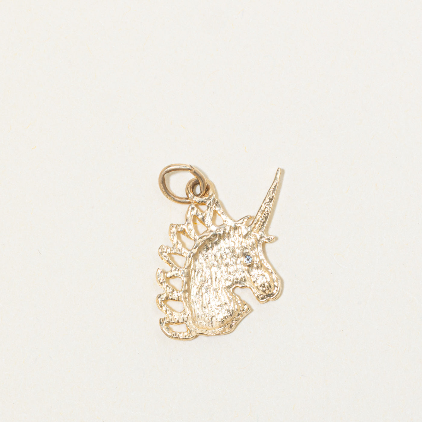 10k Diamond Unicorn Pendant