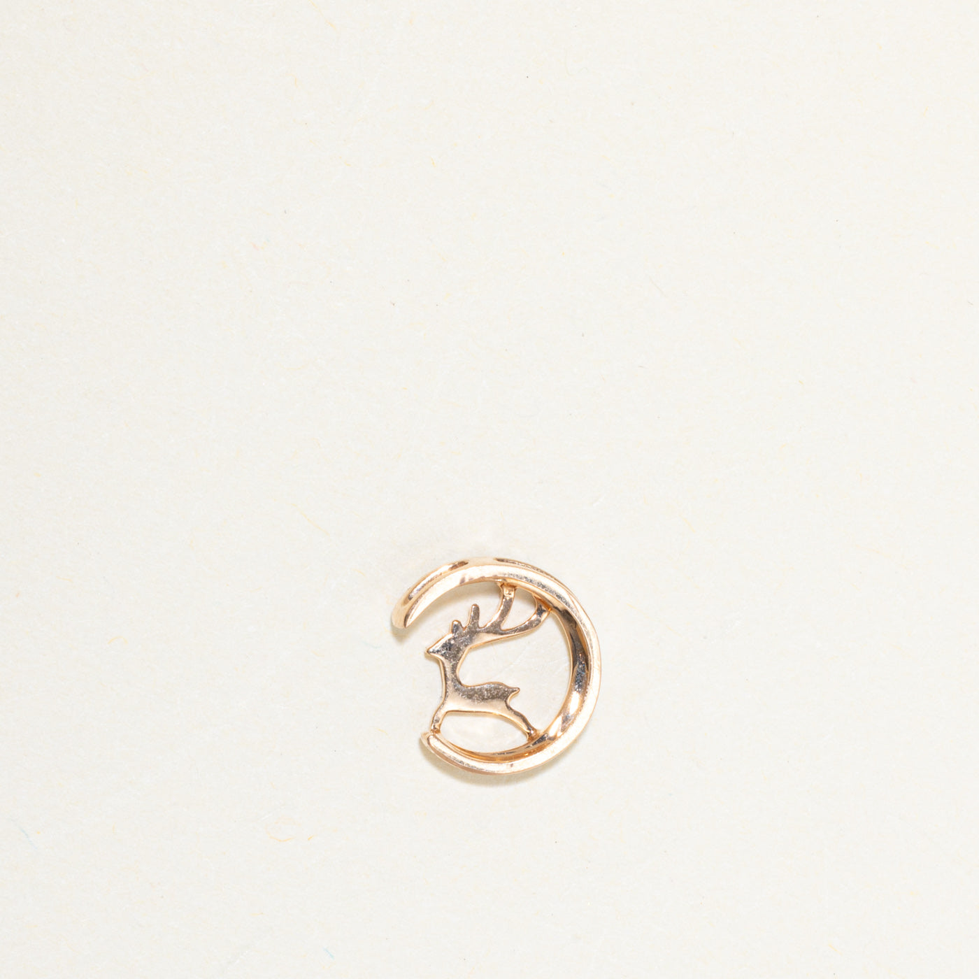 18k Diamond Deer Pendant
