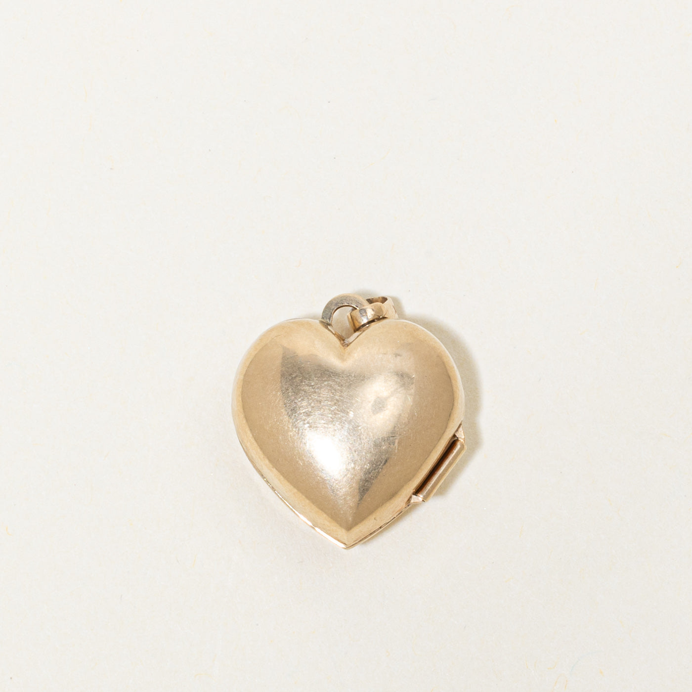 10k Diamond Engraved Heart Locket Pendant