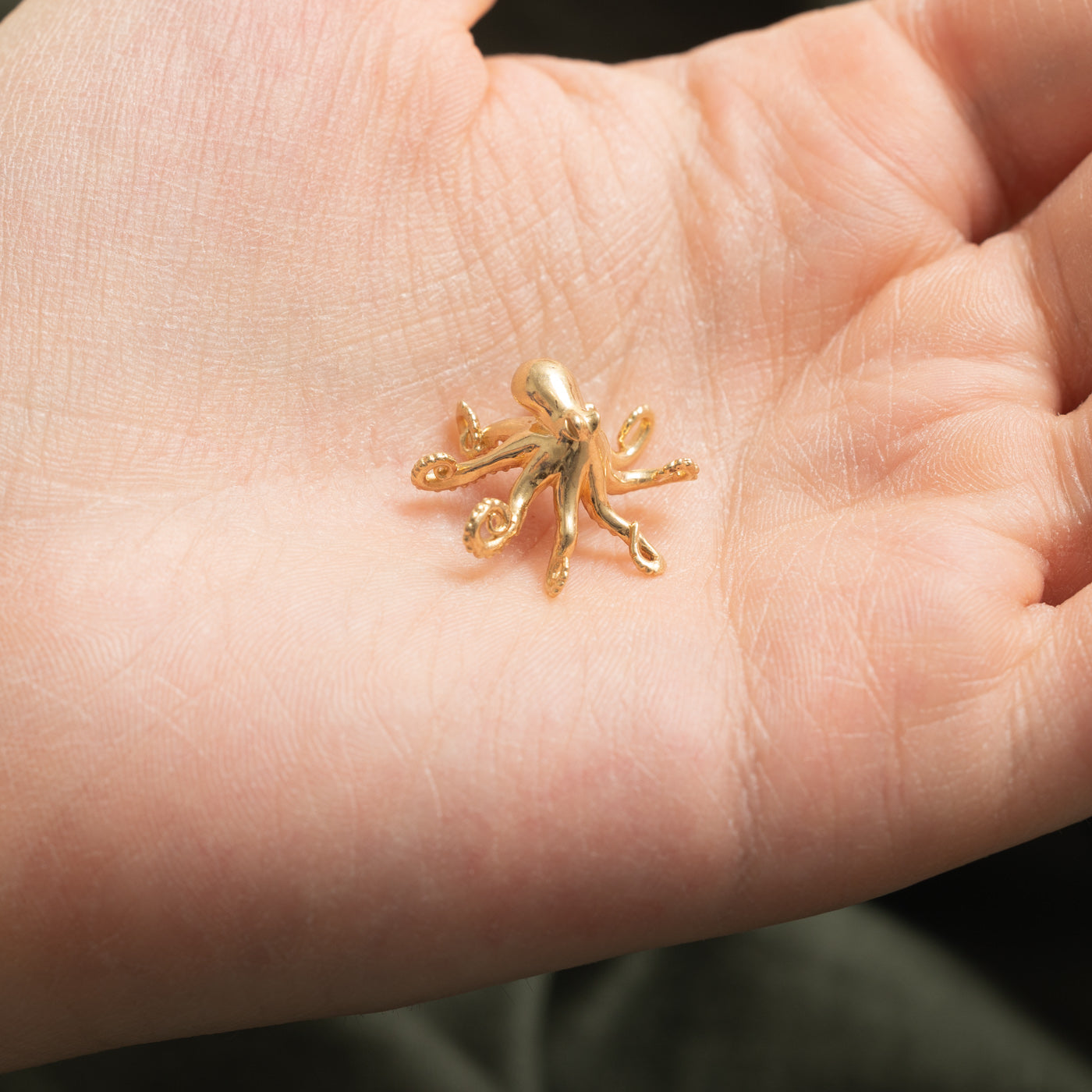 14k Octopus Pendant