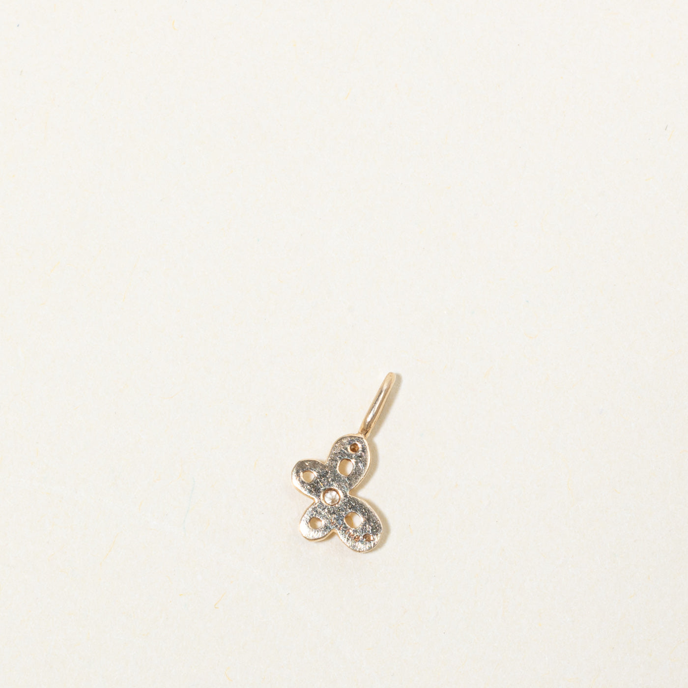 10k Topaz Butterfly Charm