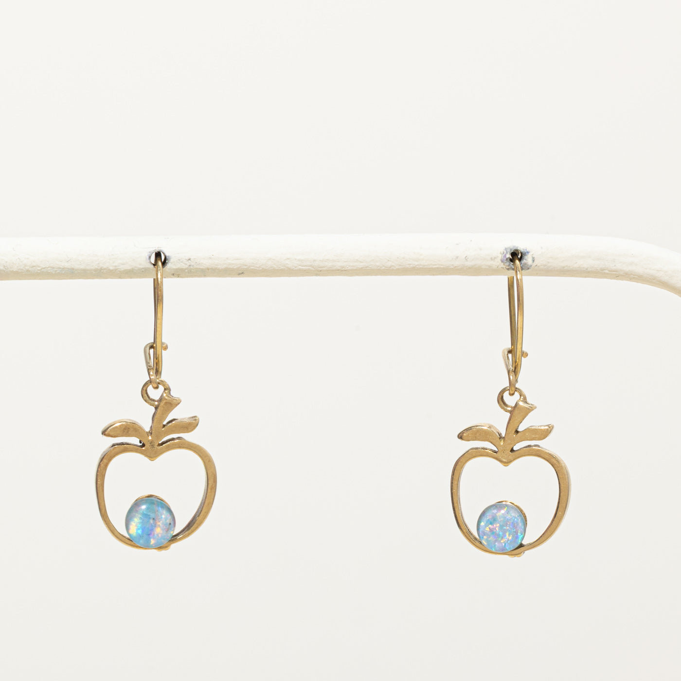 18k Opal Apple Drop Earrings | 1.00ctw