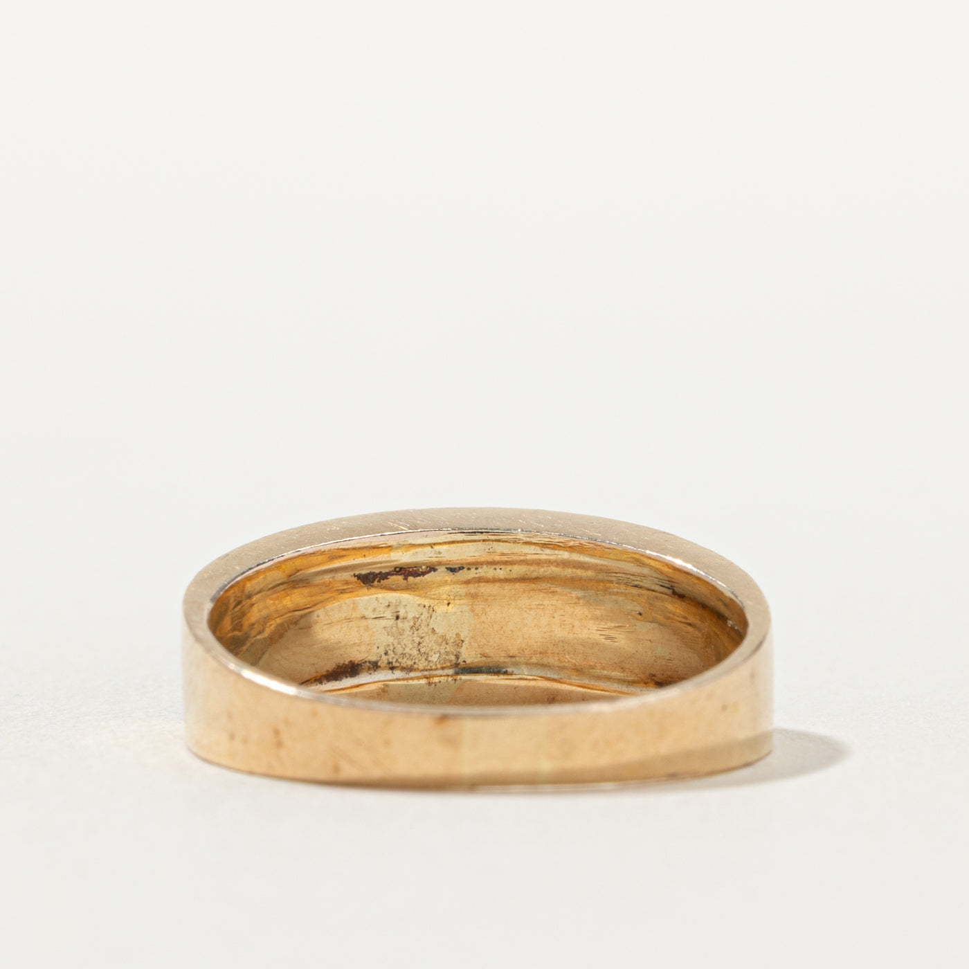 14k Onyx Inlay Band | 4.00ct | SZ 7.5