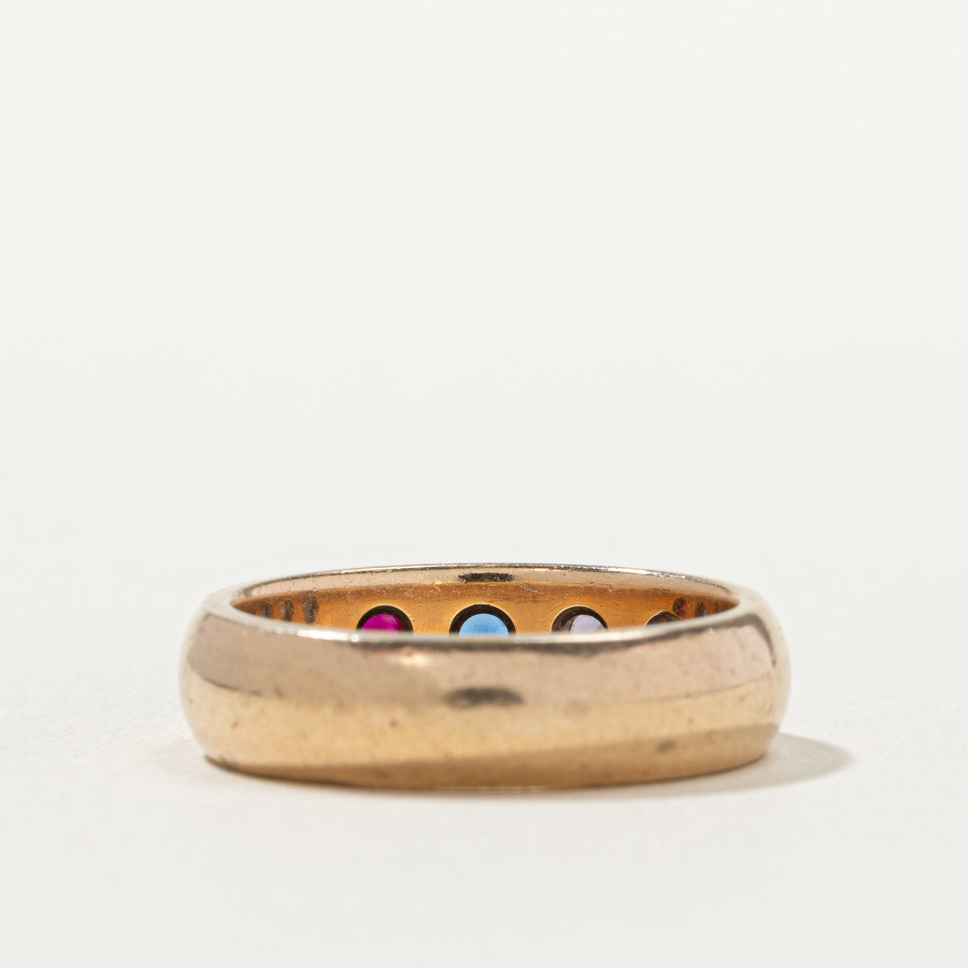 Star Set Four Stone Synthetic Gemstone Ring | 0.20ctw | 5.40mm | SZ 6.5