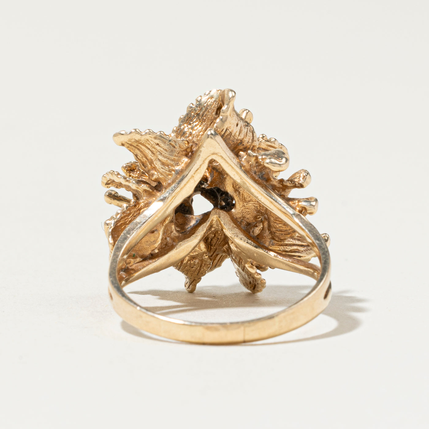 10k Diamond Cluster Flower Cocktail Ring | 0.23ctw | SZ 9.25