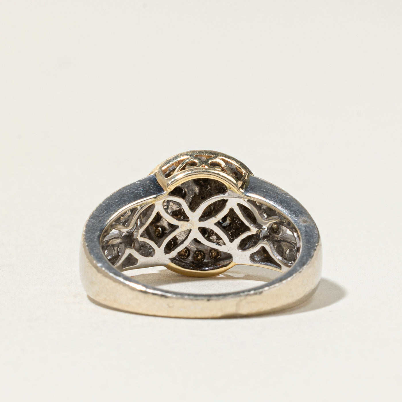 14k Diamond Cluster Halo Ring | 1.52ctw | SZ 7.25