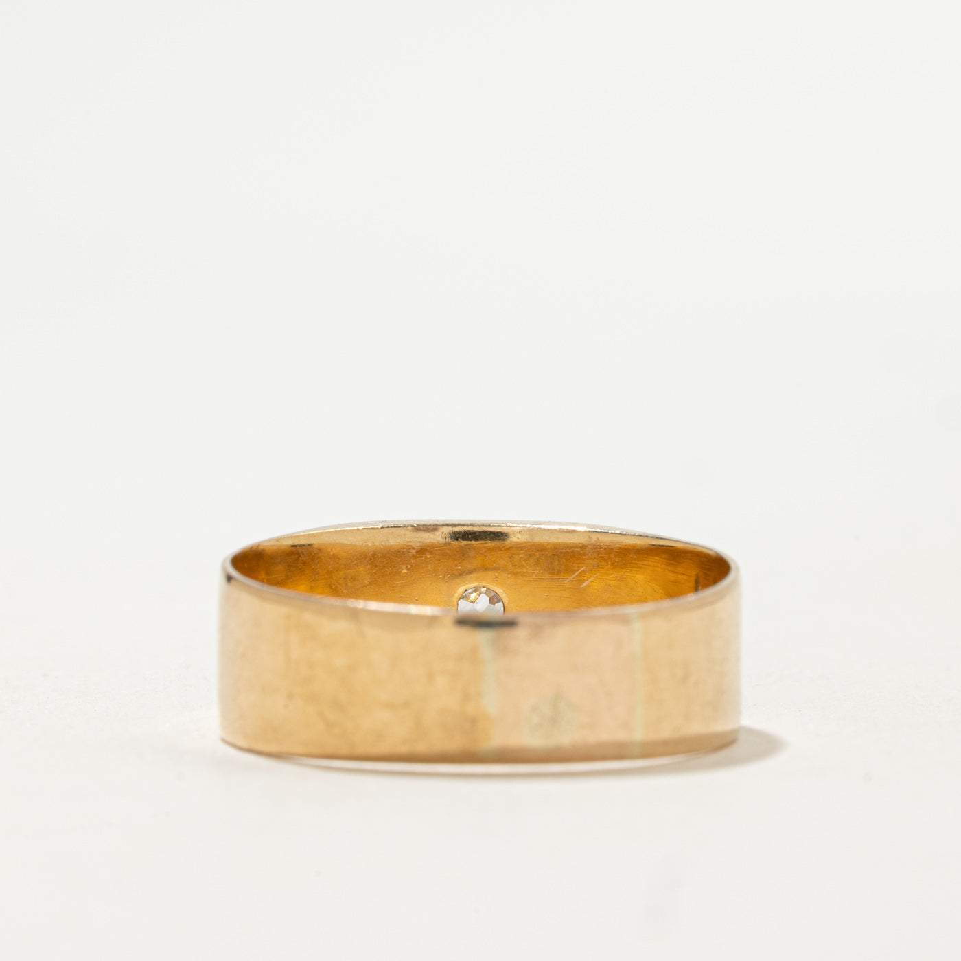 1922 London 18K Star Set Old Mine Cut Diamond Band | 0.14ct | SZ 10.75