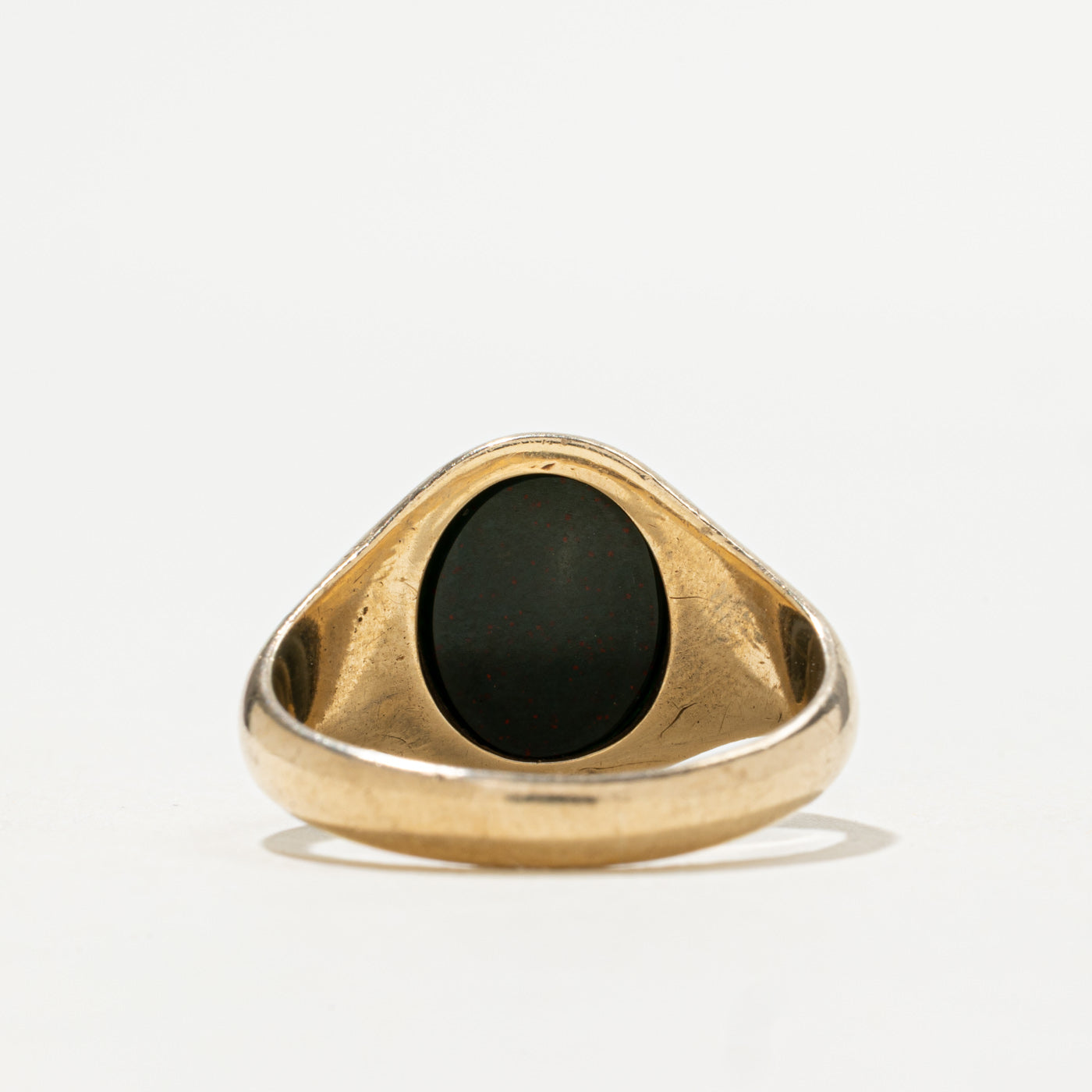 1967 Birmingham 9K Bloodstone Signet Ring | 1.80ct | SZ 8.5