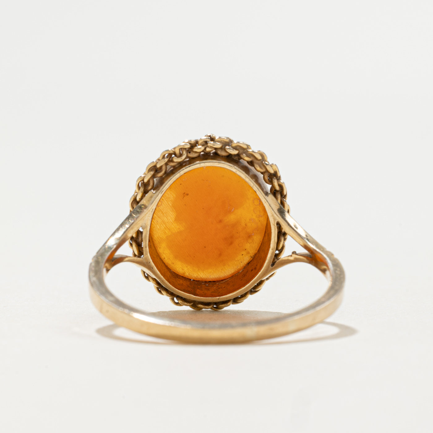 1963 Birmingham 9K Cameo Shell Ring | 1.0ct | SZ 8.5