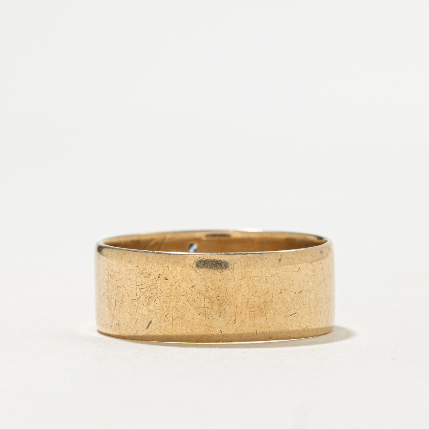 14K Masonic Pave Set Diamond Triangle Band | 0.1ctw | SZ 10.5