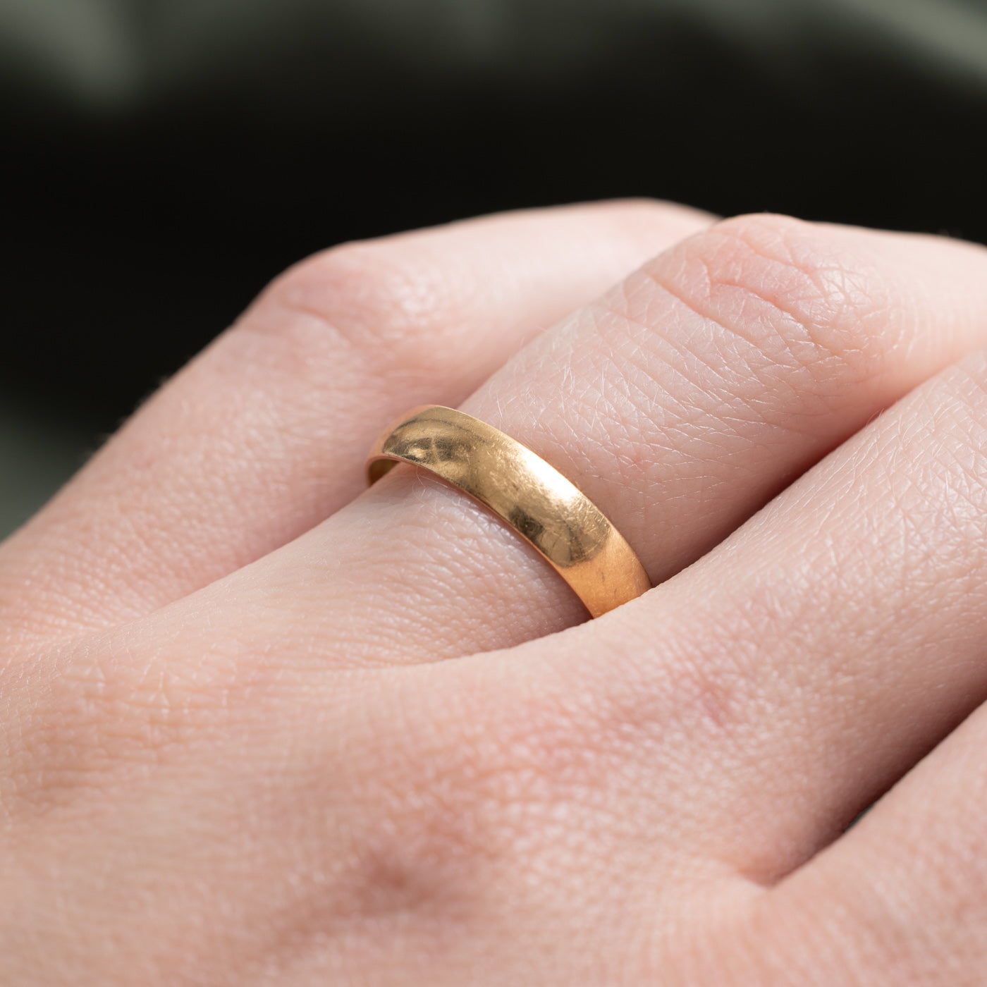 1910 Birmingham 18k Yellow Gold Band | 4.25mm | SZ 6.25