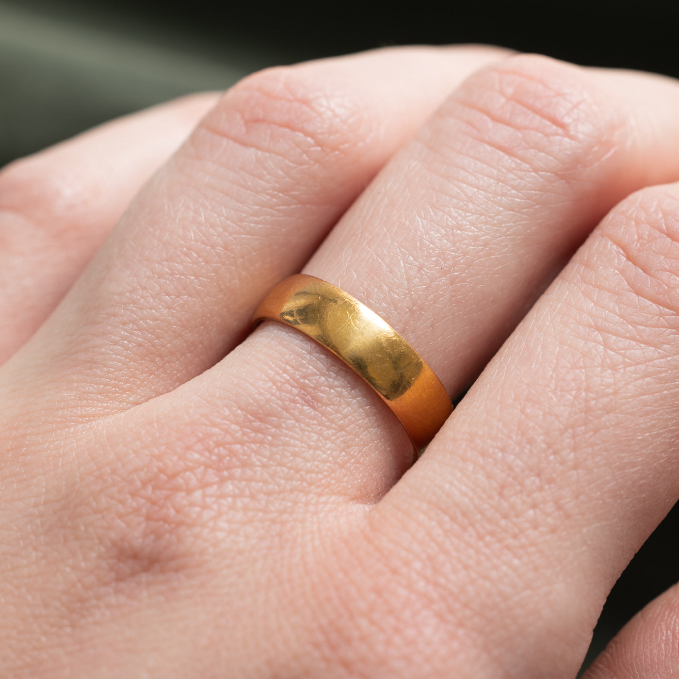 Bague Birmingham 1885 en or jaune 22 carats | 5 mm | Taille 7