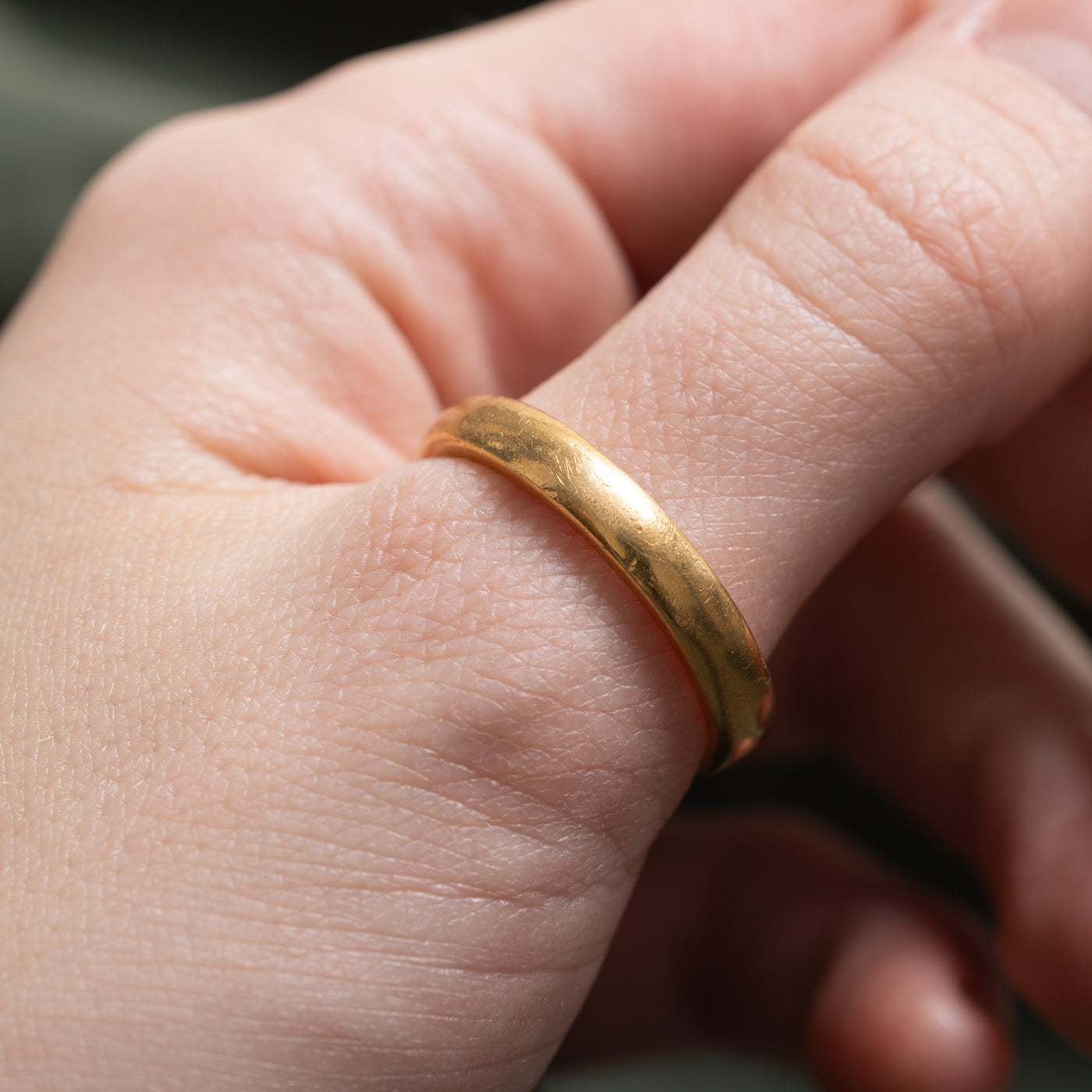 2012 Sheffield 22k Yellow Gold Thumb Band | 4mm | SZ 12