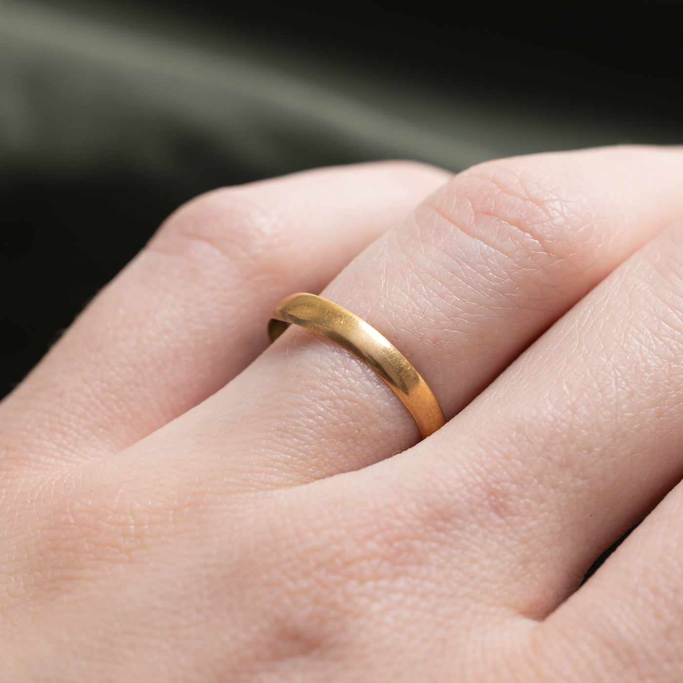 Bague Birmingham 1885 en or jaune 22 carats | 2,75 mm | Taille 6,75