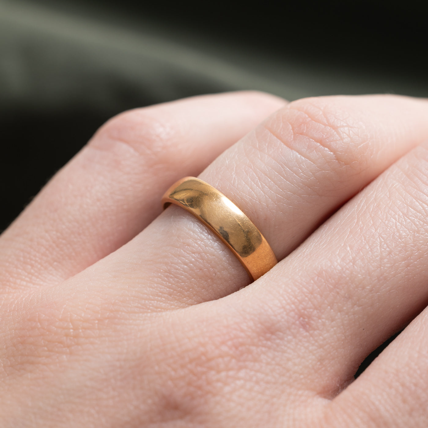 1905 Birmingham 22k Yellow Gold Band | 4.5mm | SZ 5.5