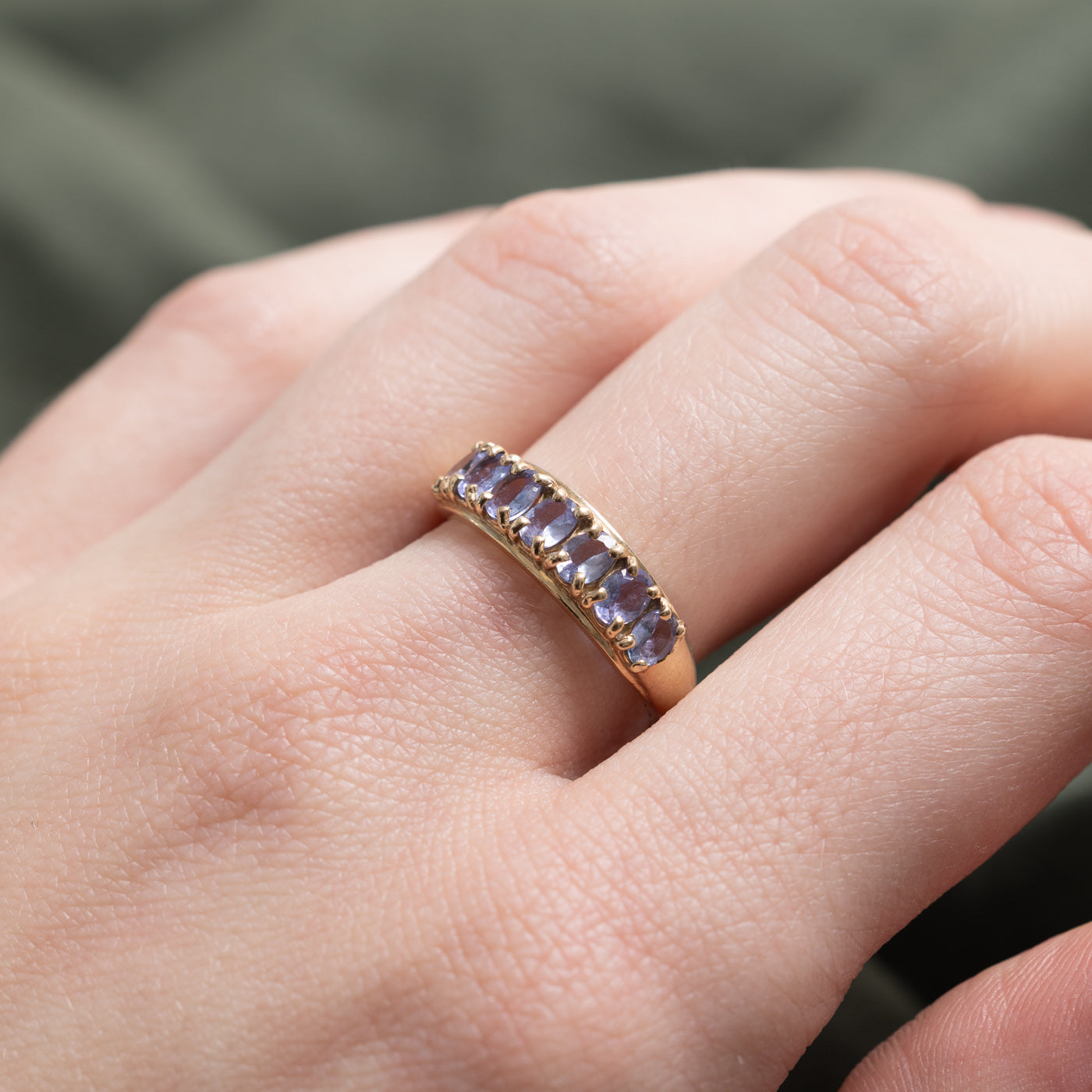 Seven Stone Tanzanite Ring | 1.0ctw | SZ 7