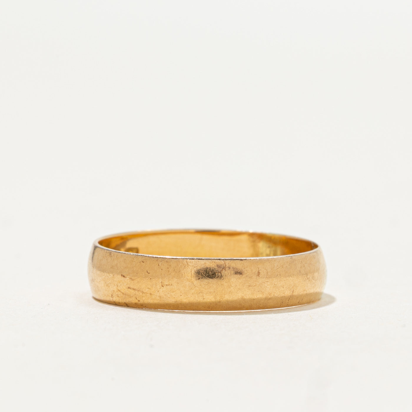 1910 Birmingham 18k Yellow Gold Band | 4.25mm | SZ 6.25