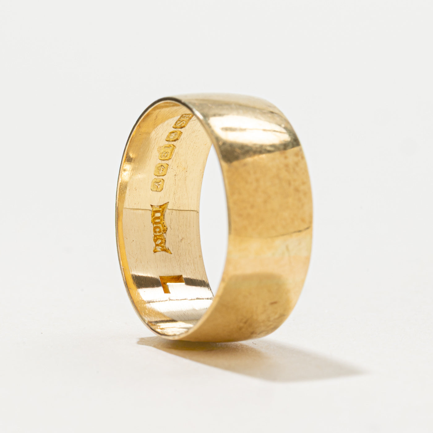 Bague Birmingham 1971 en or jaune 18 carats | 7,25 mm | Taille 6,5