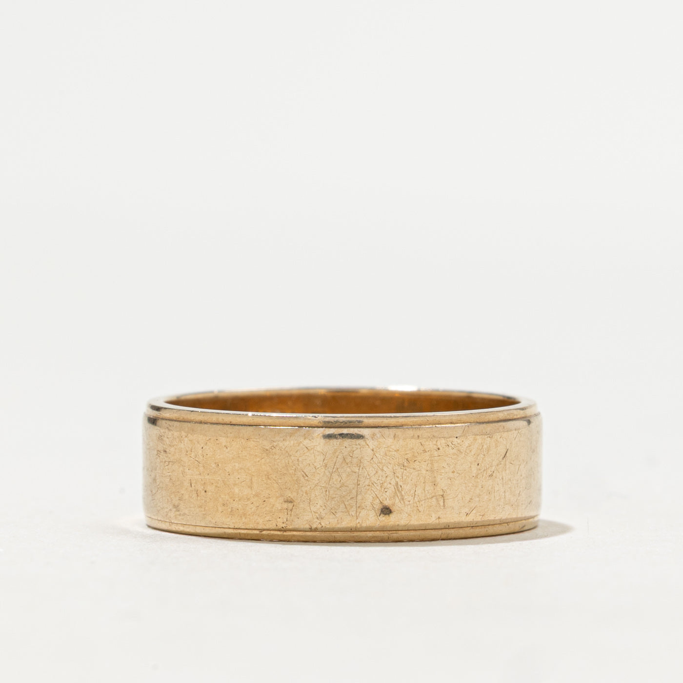 Bague rainurée en or jaune 9 carats, Londres 1961 | 5,75 mm | Taille 6,25